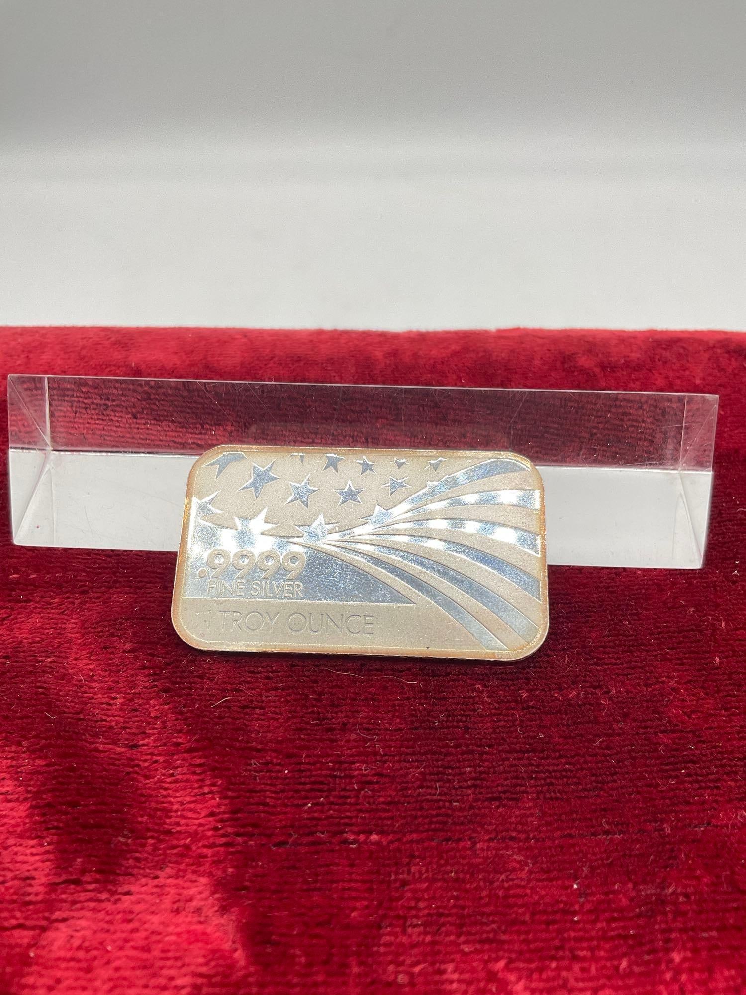 1 ounce .999 silver Apmex bullion bar - 2