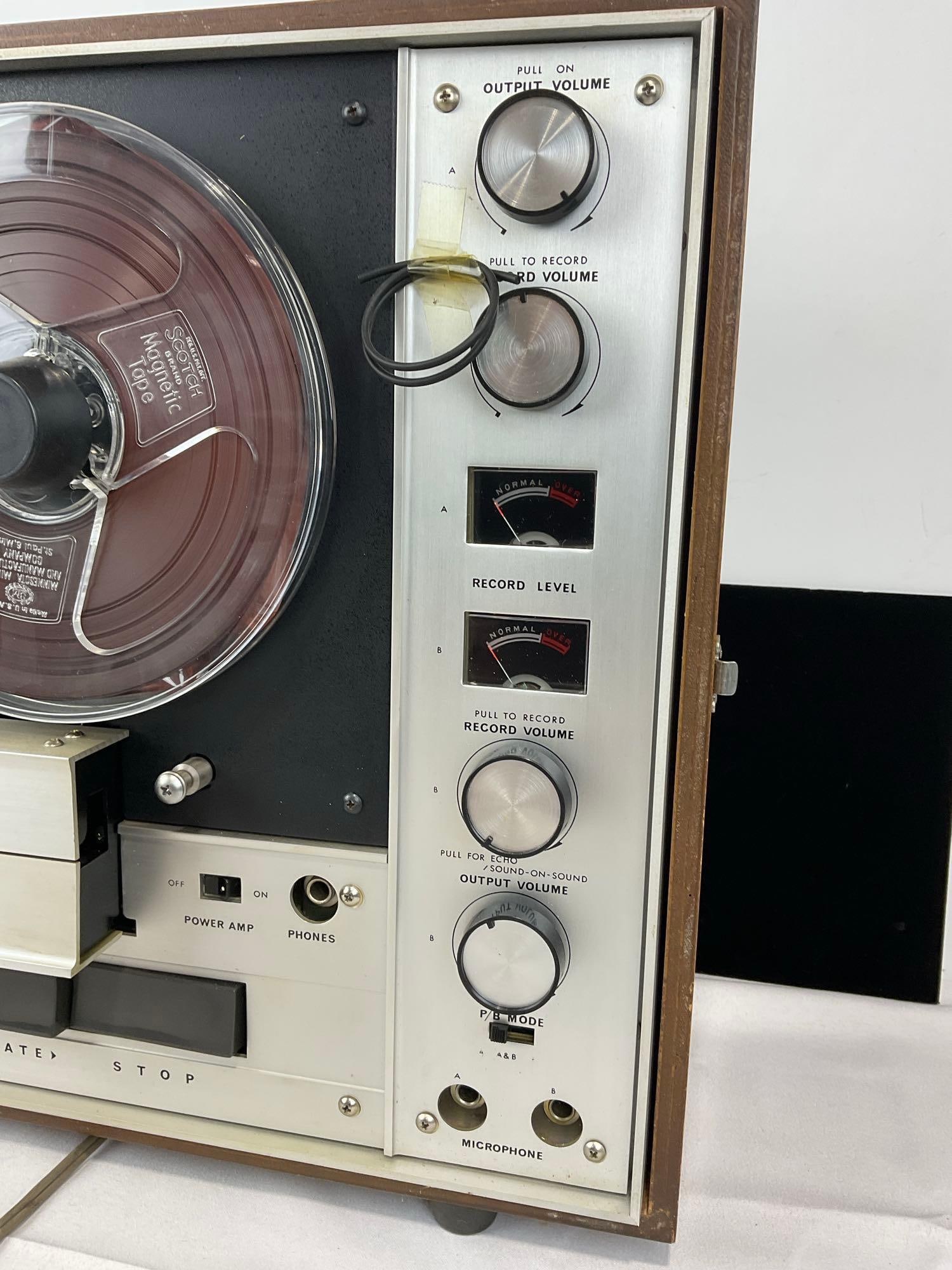 Vintage Dokorder Denki Onkyo Model 7020 Reel to Reel Tape Recorder, 16h x 22w x 11d inches - 2