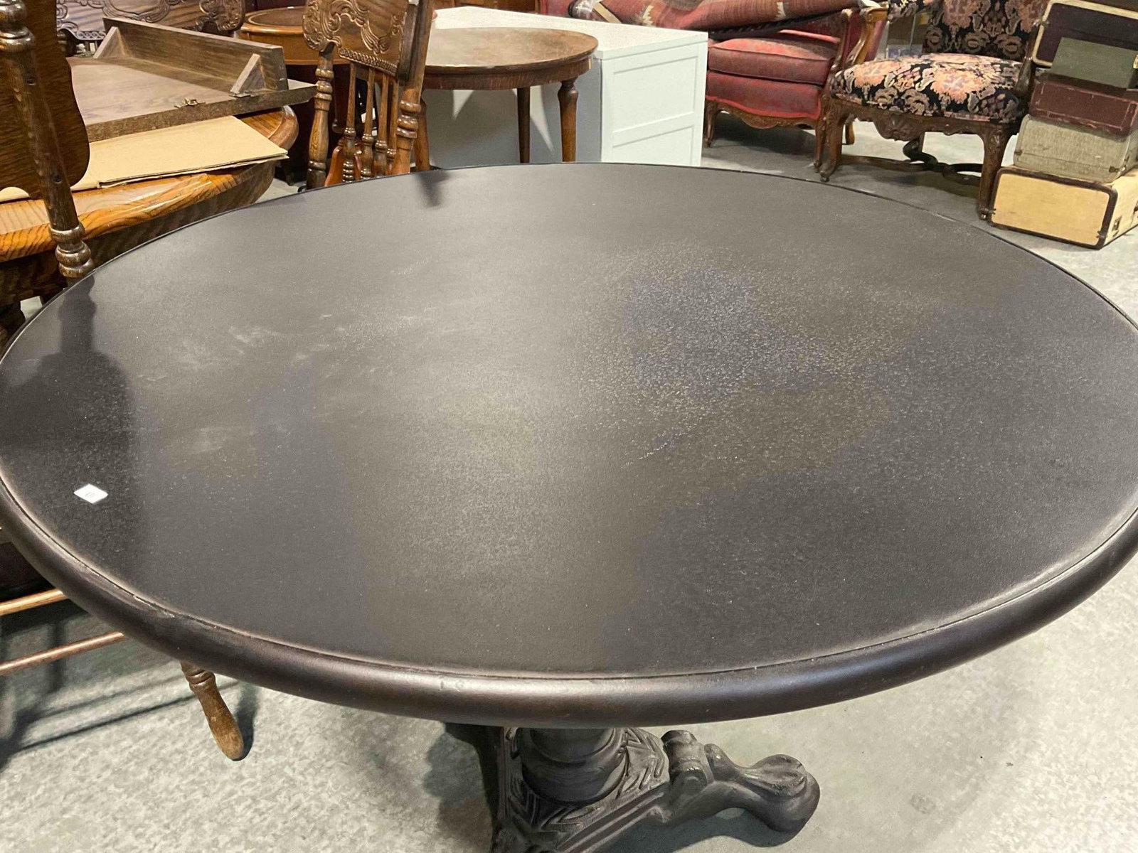 Restoration Hardware Acanthus French Style Brasserie Metal Table. Excellent Condition. See pics. - 5