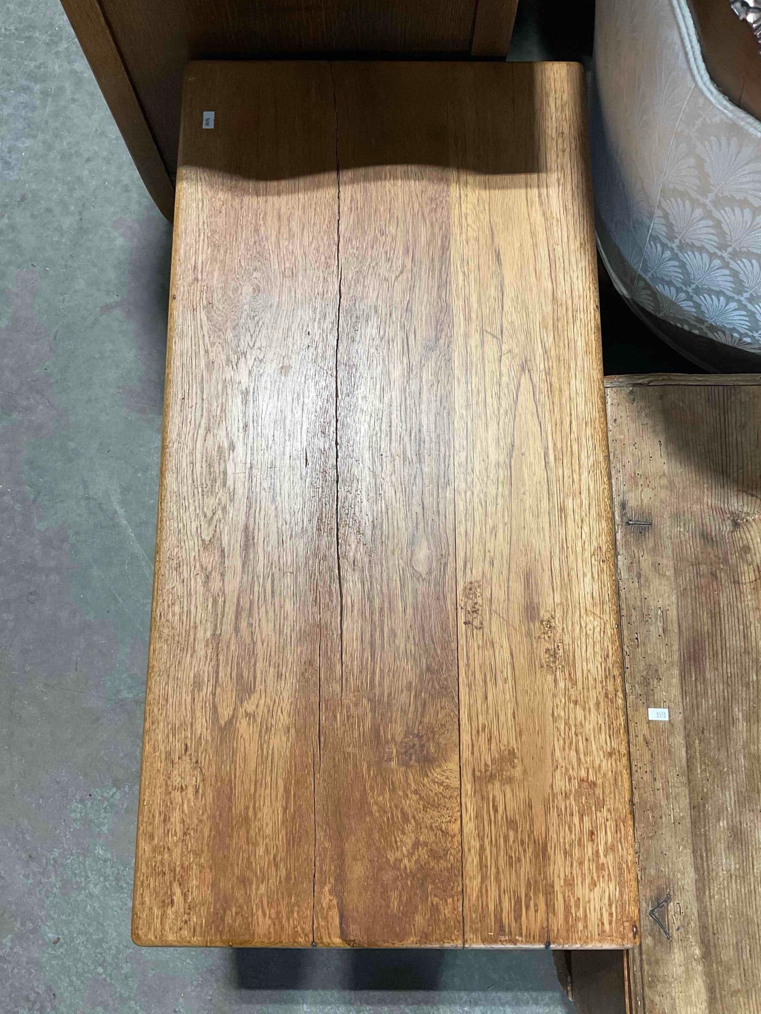 Vintage Asian Style Carved Camphor? Wood Trunk w/ Fishing Scene. Very Good Condition. - 3