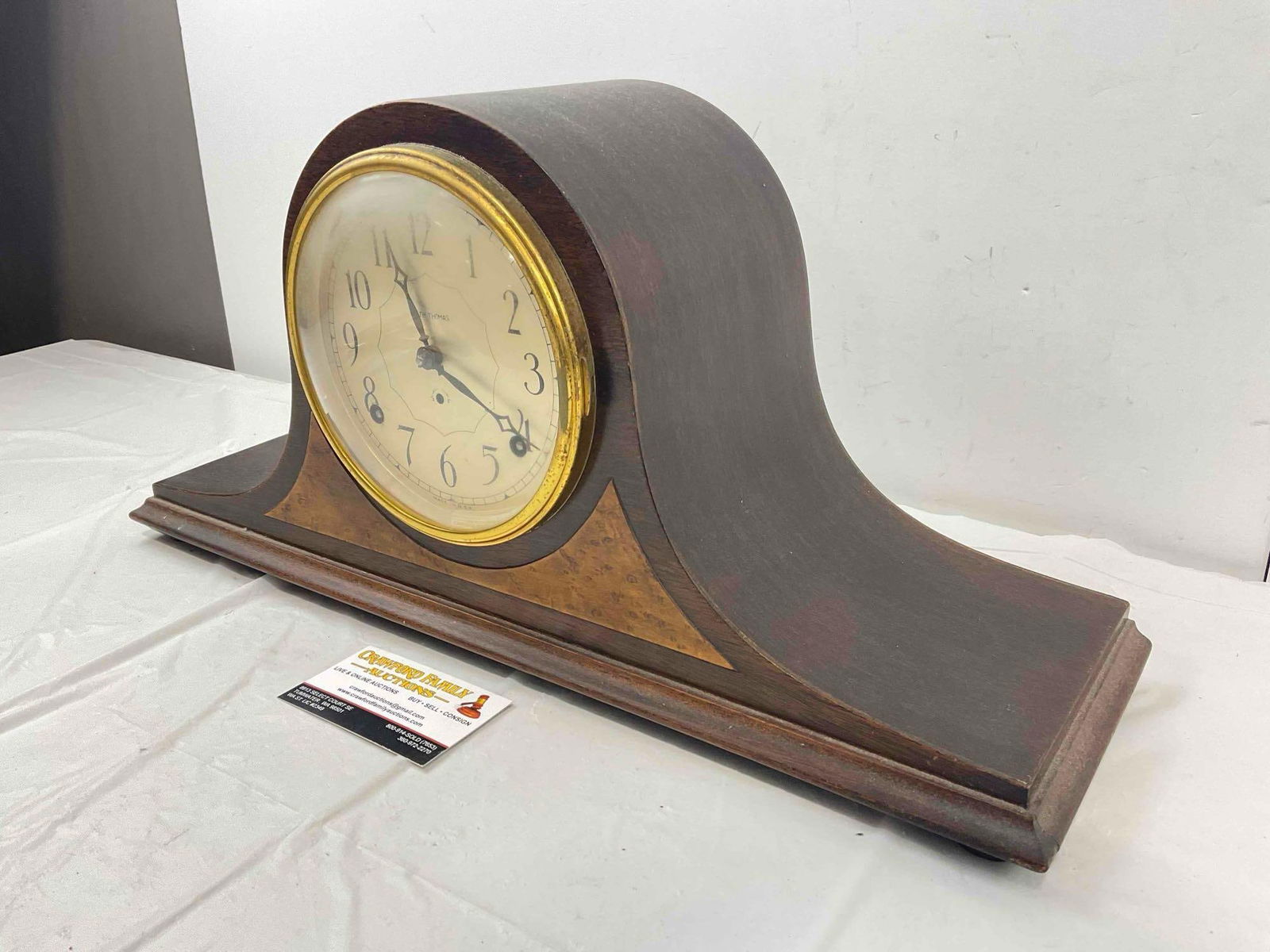 Vintage Seth Thomas Mantel Clock Pendulum Movement No. 89. No Key. Very Good Condition. - 2