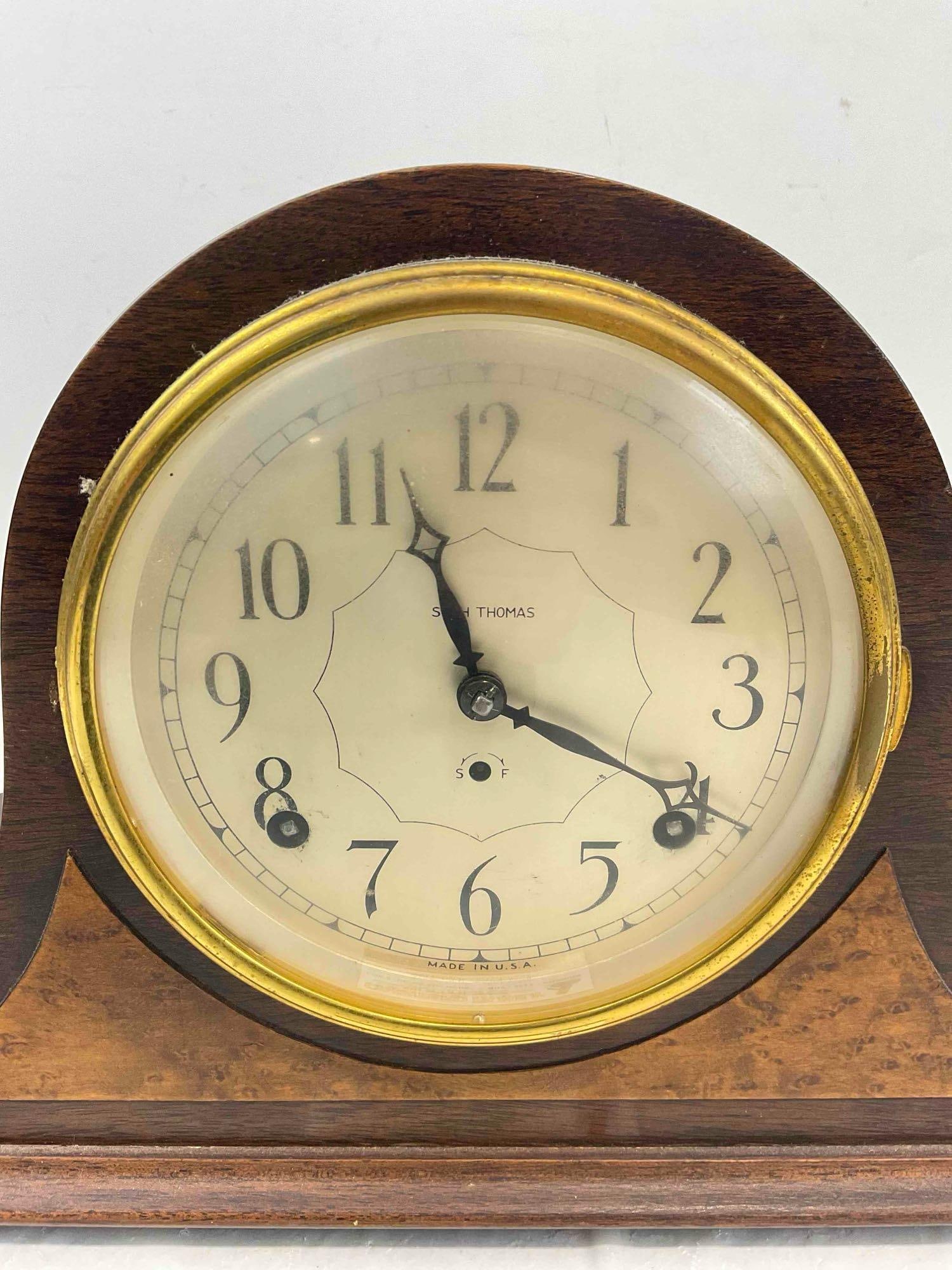 Vintage Seth Thomas Mantel Clock Pendulum Movement No. 89. No Key. Very Good Condition. - 4