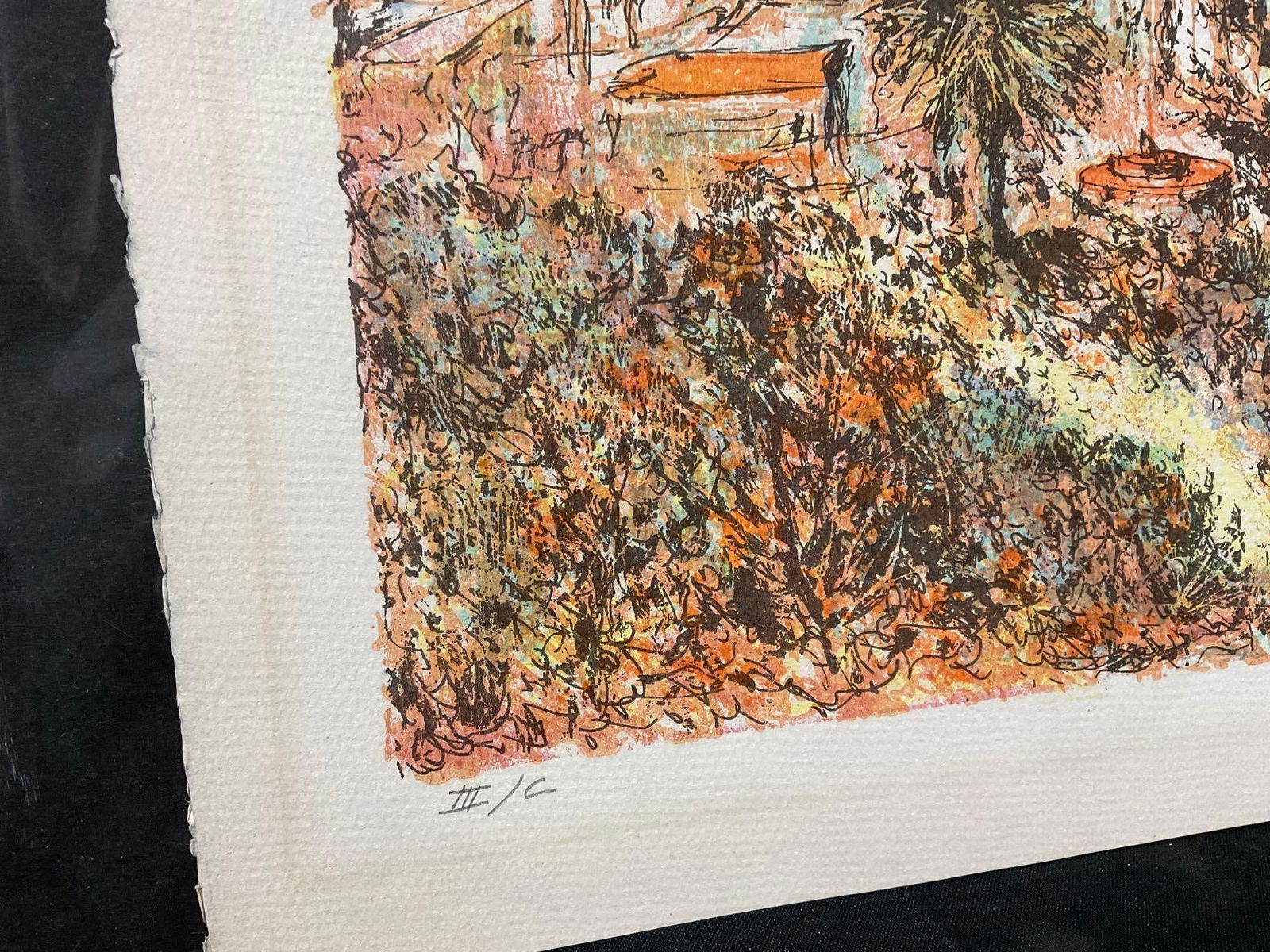 Unframed #d 3/100 Art, Avalon Bay on Catalina Island, by Francis Caldwell (1911-1996), 21x14 inches - 3