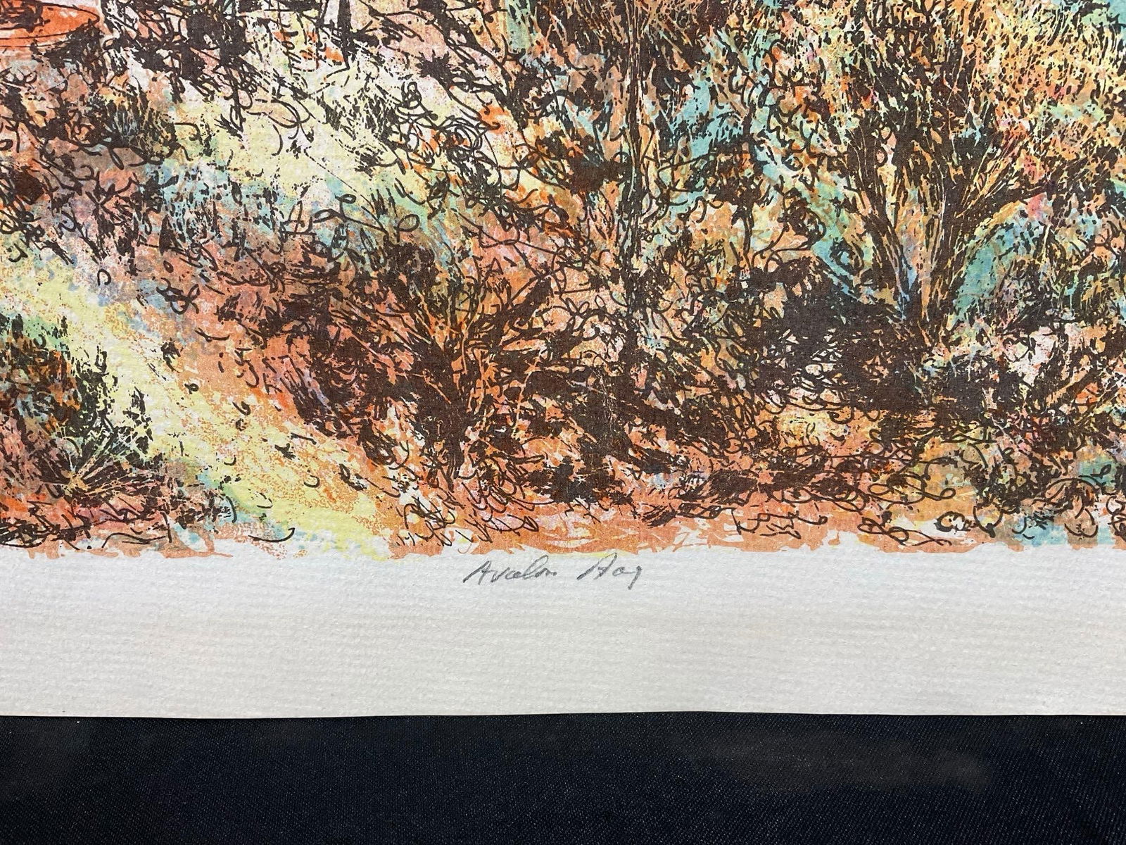 Unframed #d 3/100 Art, Avalon Bay on Catalina Island, by Francis Caldwell (1911-1996), 21x14 inches - 4