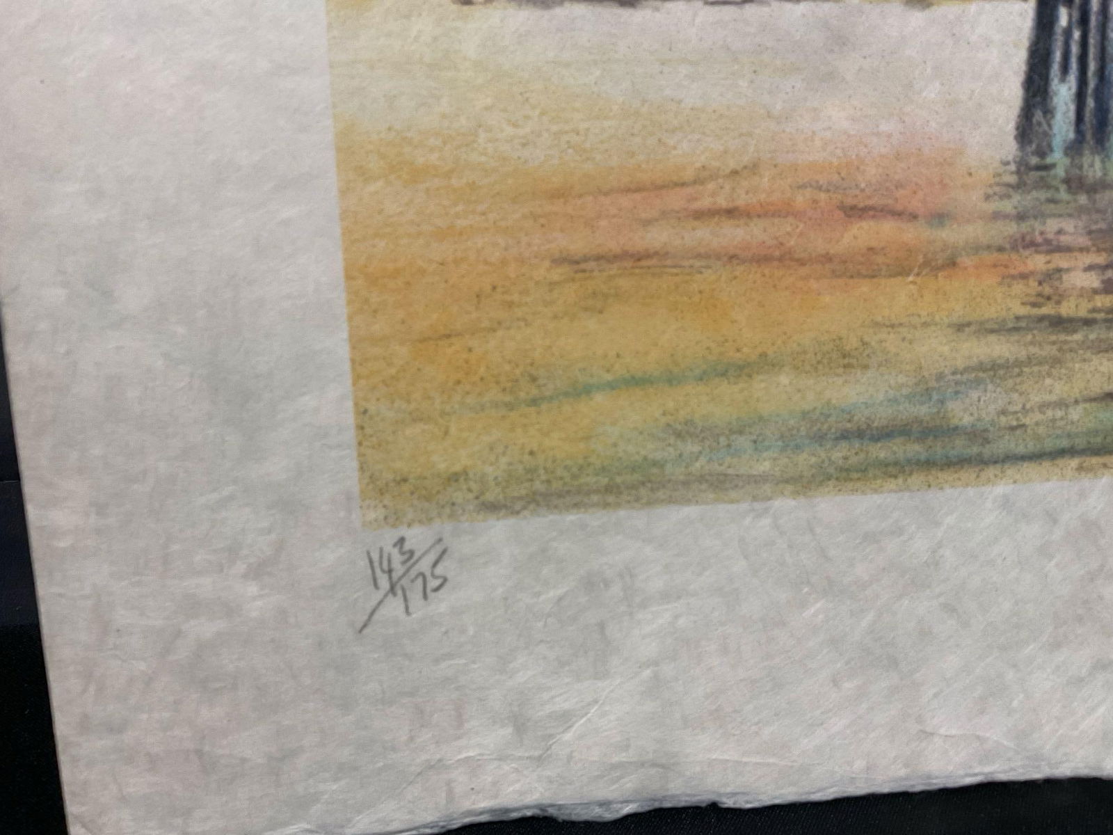 Lovely Unframed Art Signed & #d 143/175 titled Dockside by John Kelly, 23x31 inches - 3