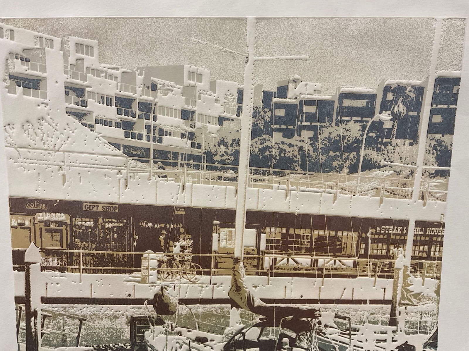 Unframed Art, Signed & #d 83/250 titled Home Port 2 by Ted Thomas, 31x23 inches, lovely colors - 3