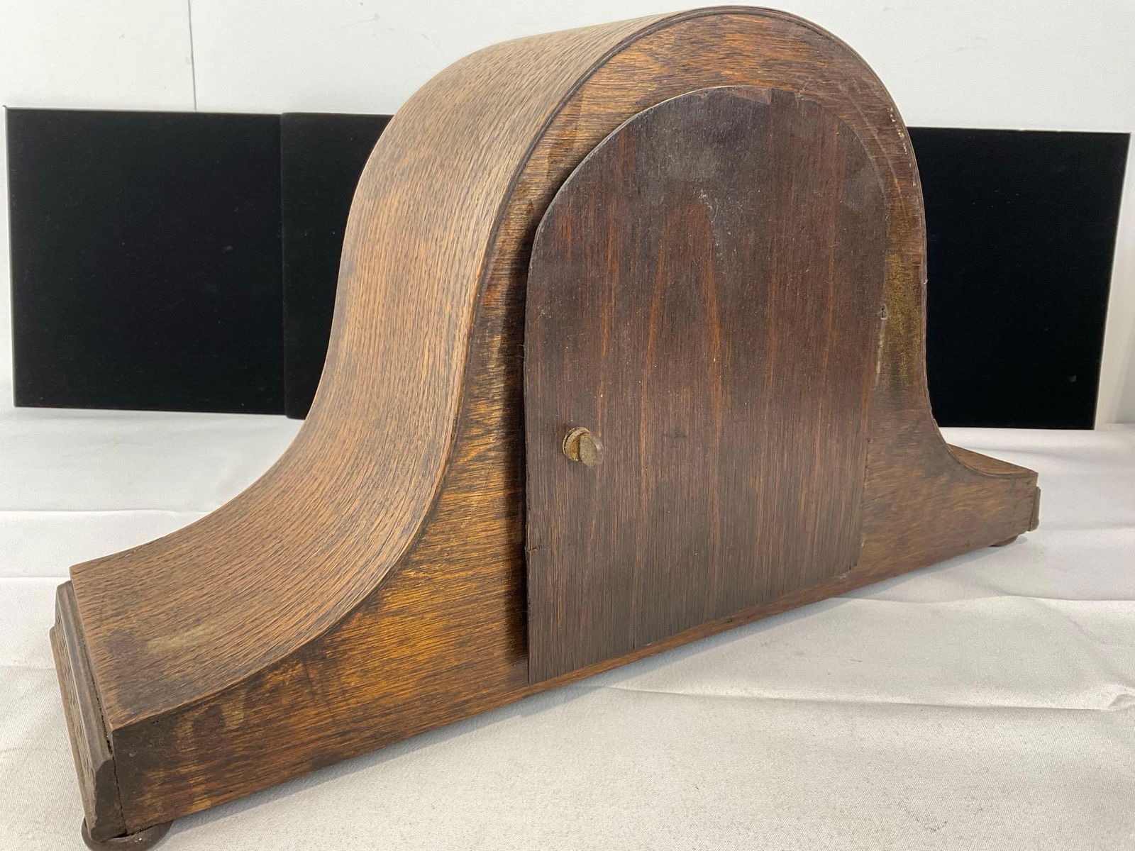 Antique Haller German Humpback Mantel Clock Time Strike, 10h x 17w x 6d inches - 4