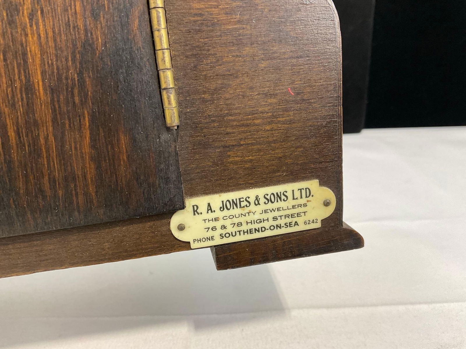 Antique Time Strike Mantel Clock w/Metal Face, 10h x 12w x 6d in - 4