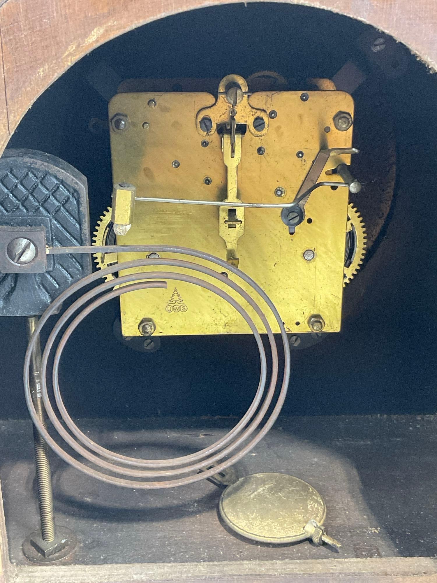 Early 20th Century Time Strike Humpback Mantel Clock Kienzle(?), 10h x 17w x 7d inches - 4