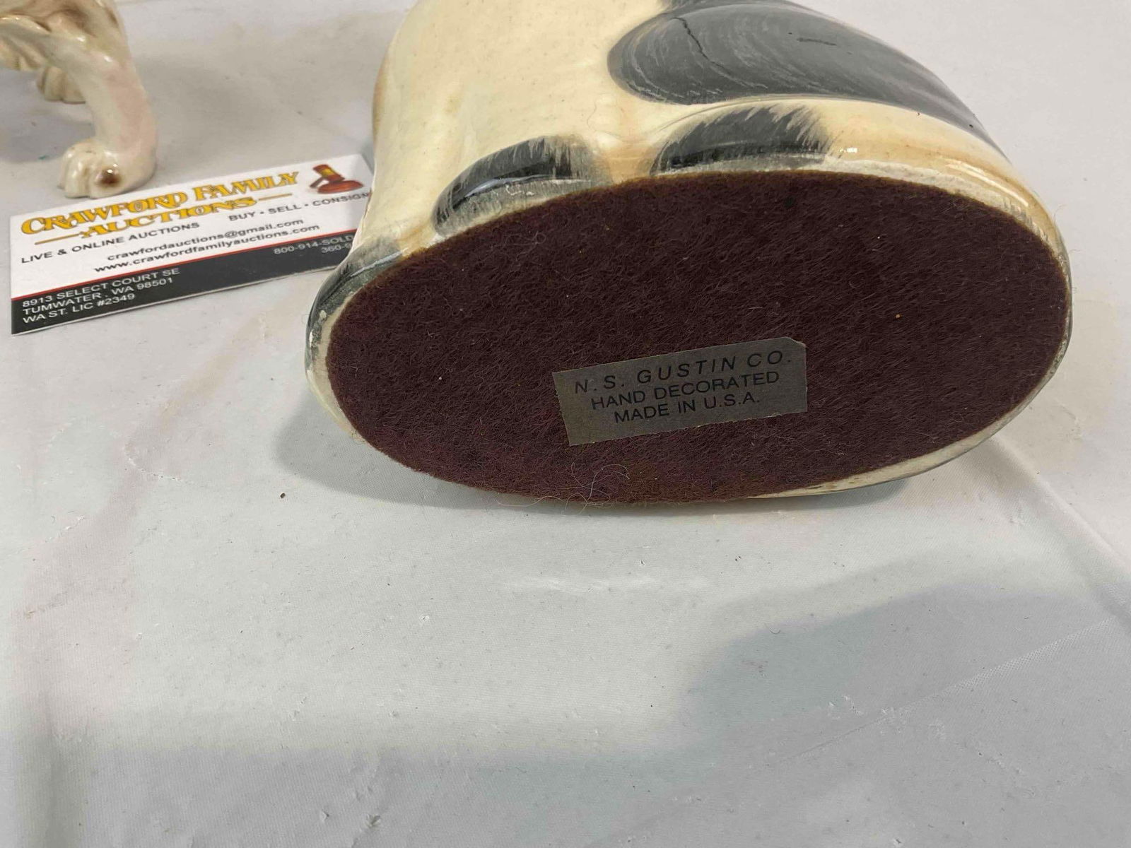 2 pcs Ceramic Animal Statuettes, incl. Vintage Goebel Springer Spaniel Dog. Excellent Condition. - 6