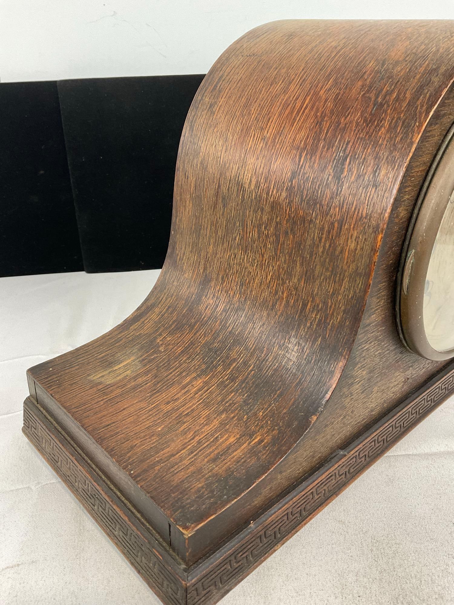 Early 20th Century British Mantel Clock, Time Strike Chime, 10h x 17w x 7d inches - 2