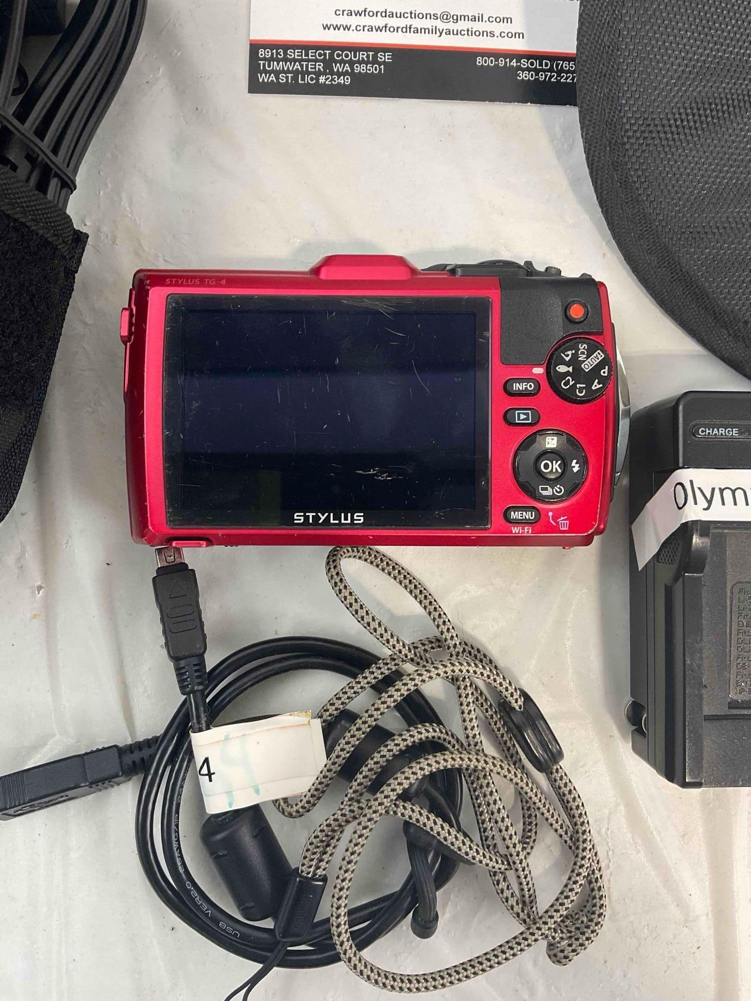 5 pcs Camera & Film Equipment, incl. SpiderPro Camera Holster Belt & Olympus Stylus TG-4. - 7