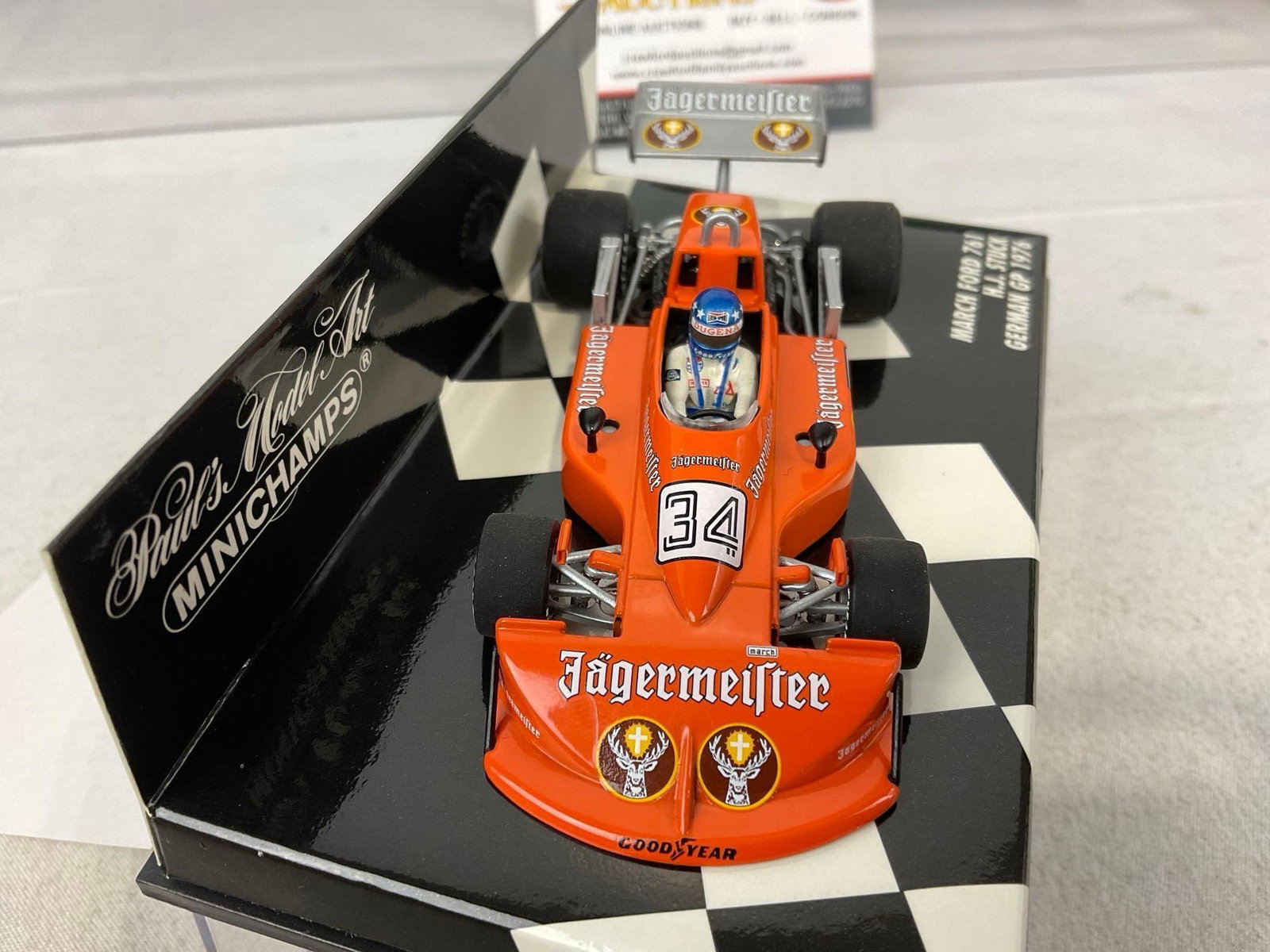 2 1/43 Scale Diecast Cars, Minichamps March Ford 761 & Bizarre Sauber SHS C6 Ford LM 1982 - 4