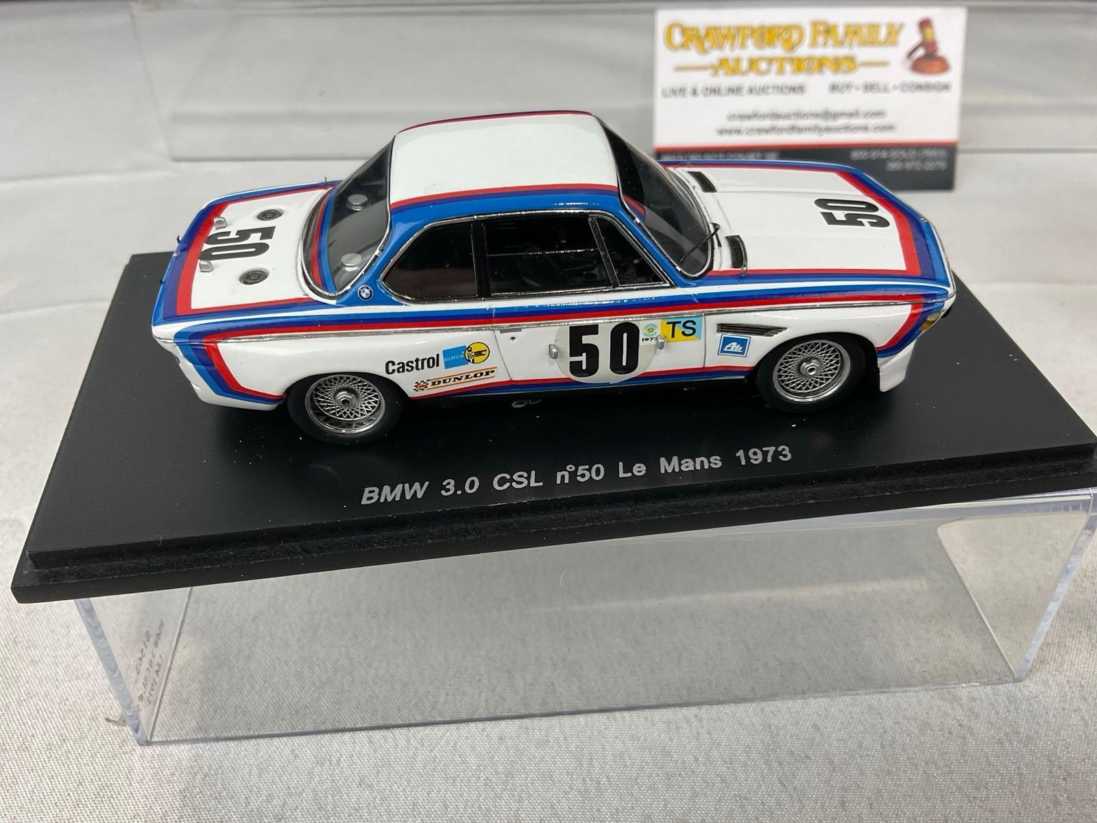 2 Spark 1/43 Scale Diecast Cars, 2x BMW, 1973 BMW 3.0 CSL LM24H & 1983 BMW 635 CSL Macau Guia - 5