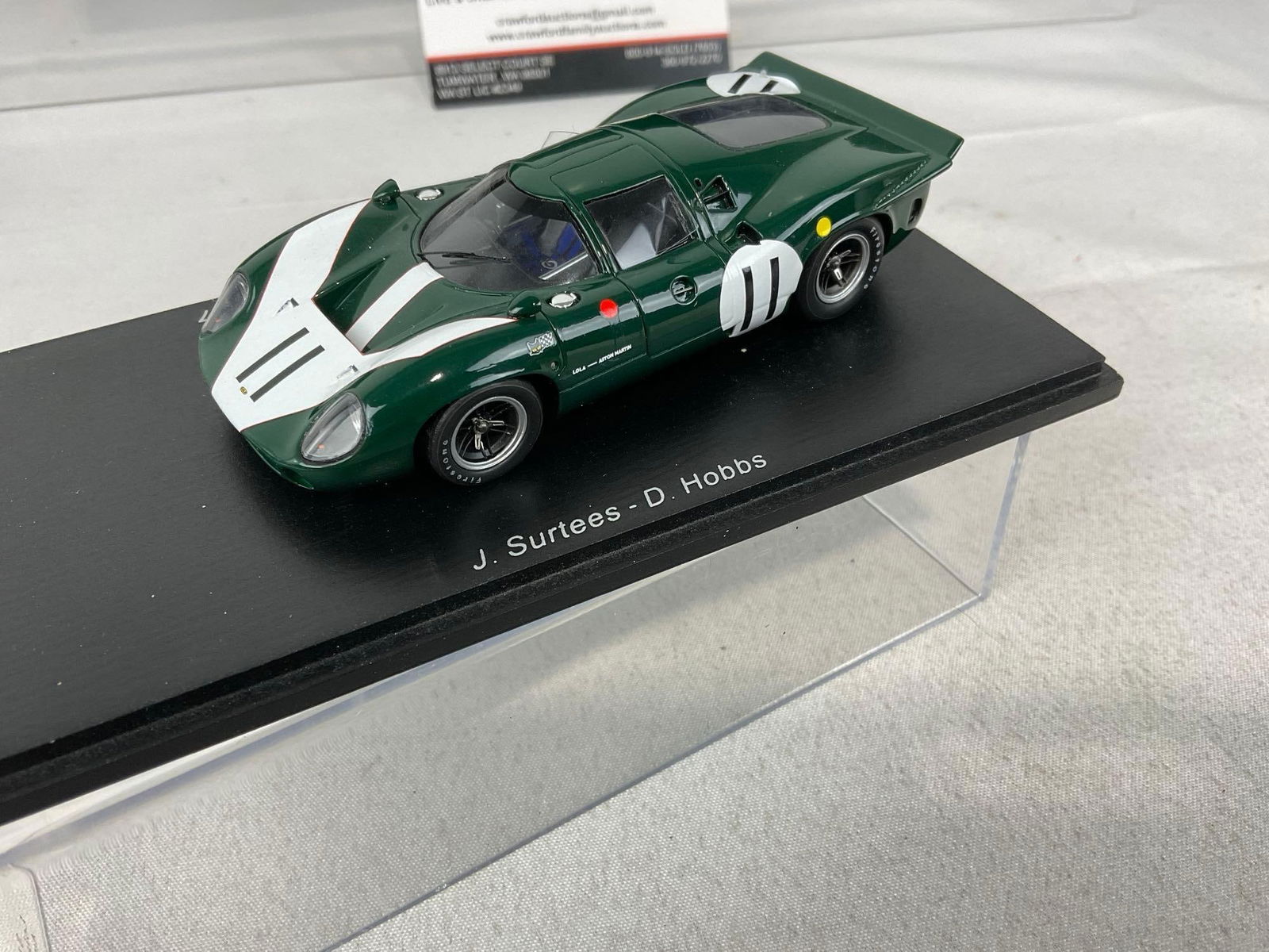 2 Spark 1/43 Scale Diecast Cars, 1967 Lola T70 Mk2 Aston Martin & 1972 Lola T310 - 3