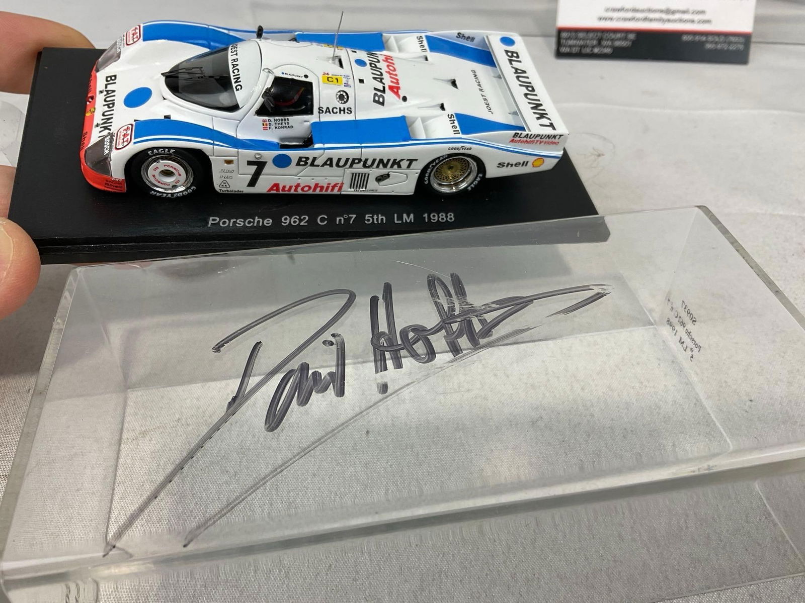 2 Spark 1/43 Scale Diecast Cars, 2x 1998 Porsche 962C #7 5th place in Le Mans - 2