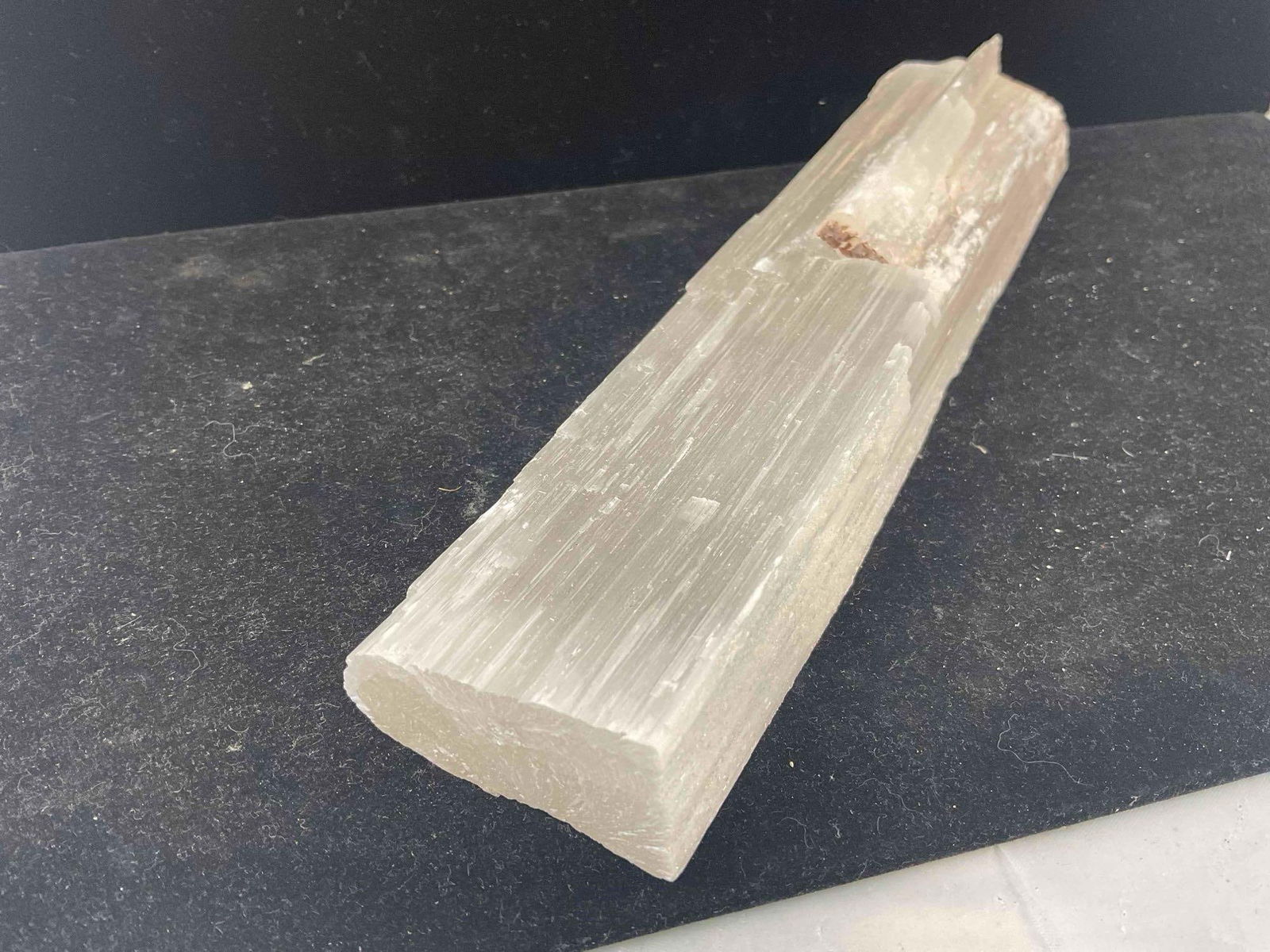 Unpolished Selenite Crystal Fragment, Attributed to Mexico's Cave of Crystals. Excellent Cond. - 3