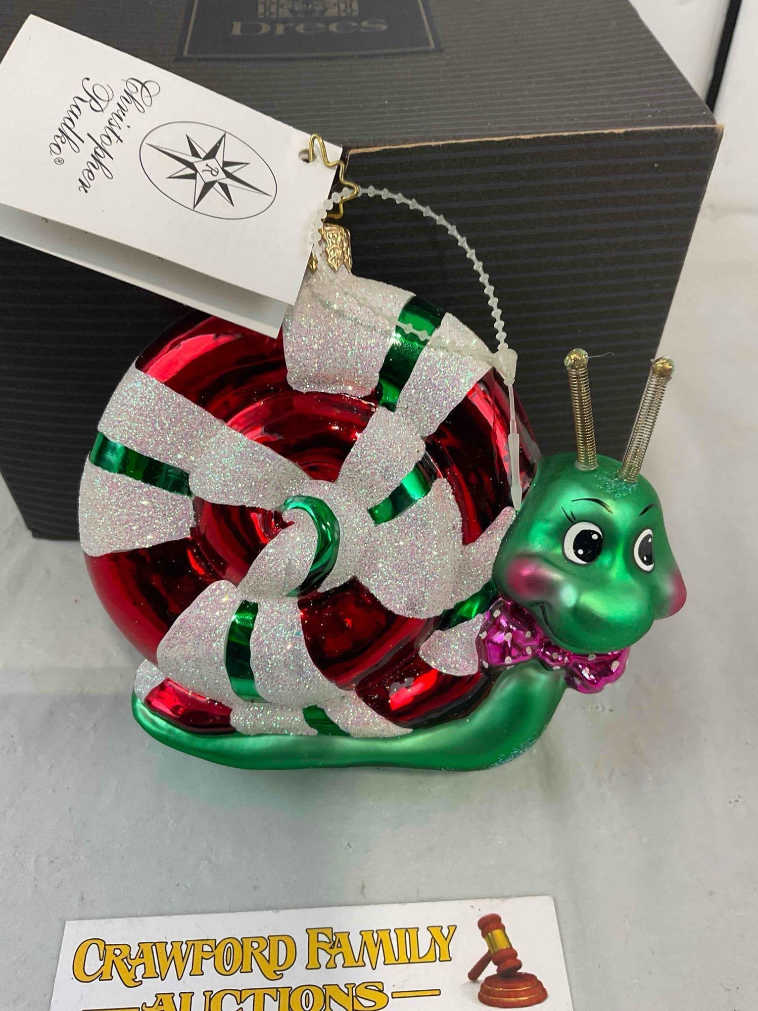 Christopher Radko "Candy Dandy" Glass Christmas Ornament w/ Tag. Excellent Condition. - 4