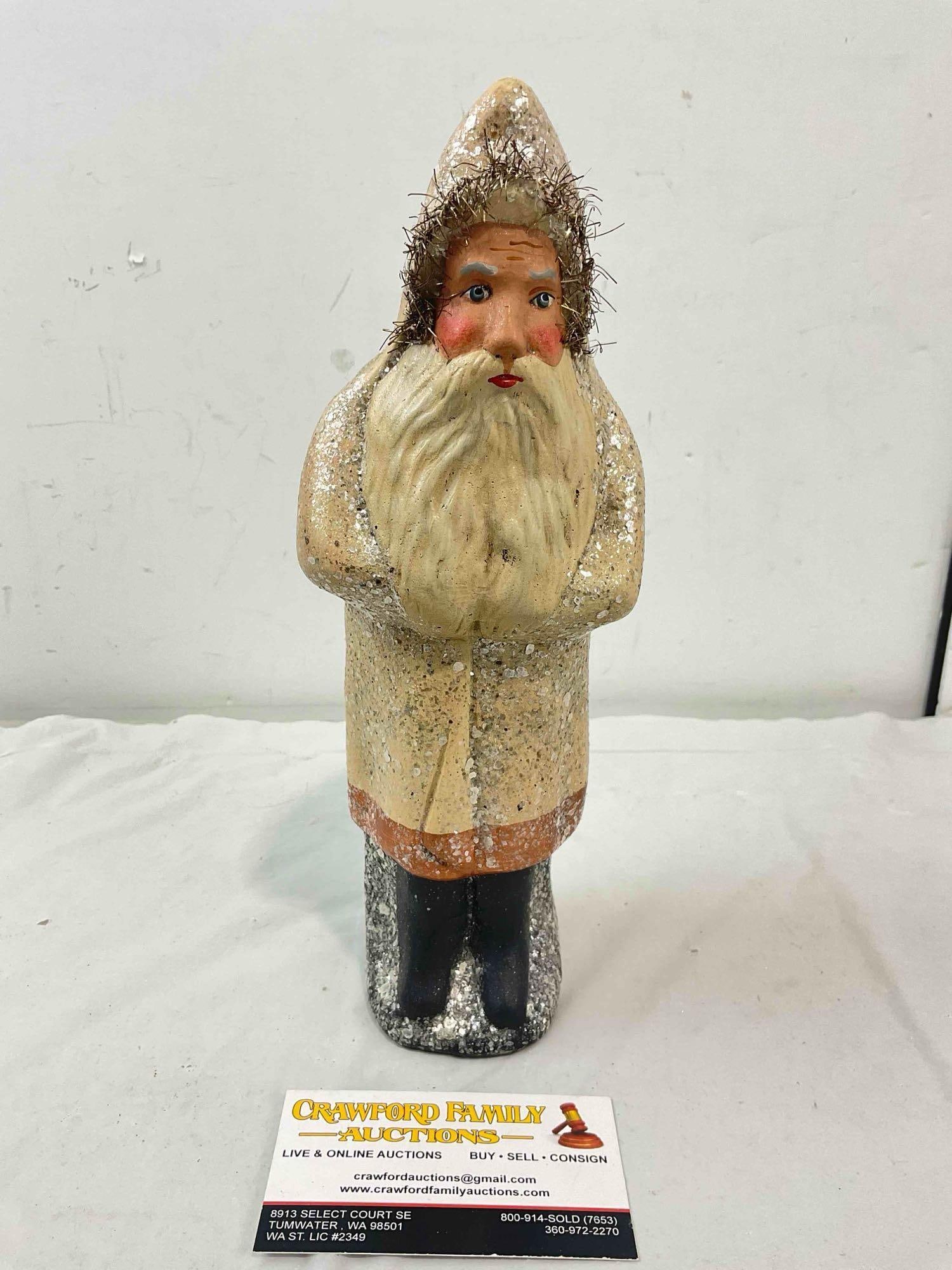 Vintage Walnut Ridge Collectibles Herr Franz Belsnickle Chalkware Santa. Excellent Condition.: Vintage Walnut Ridge Collectibles Herr Franz Belsnickle Chalkware Santa. Excellent Condition. Fits in box measuring 10" x 5" x 5" DM-5520 