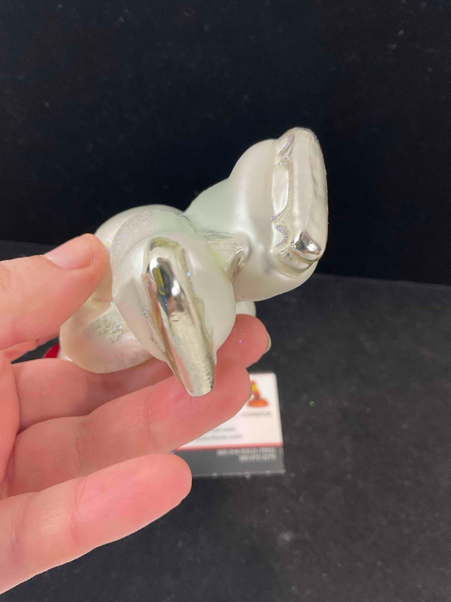 Christopher Radko "Dashing Blade" Snowman Glass Christmas Ornament. Excellent Condition. - 5