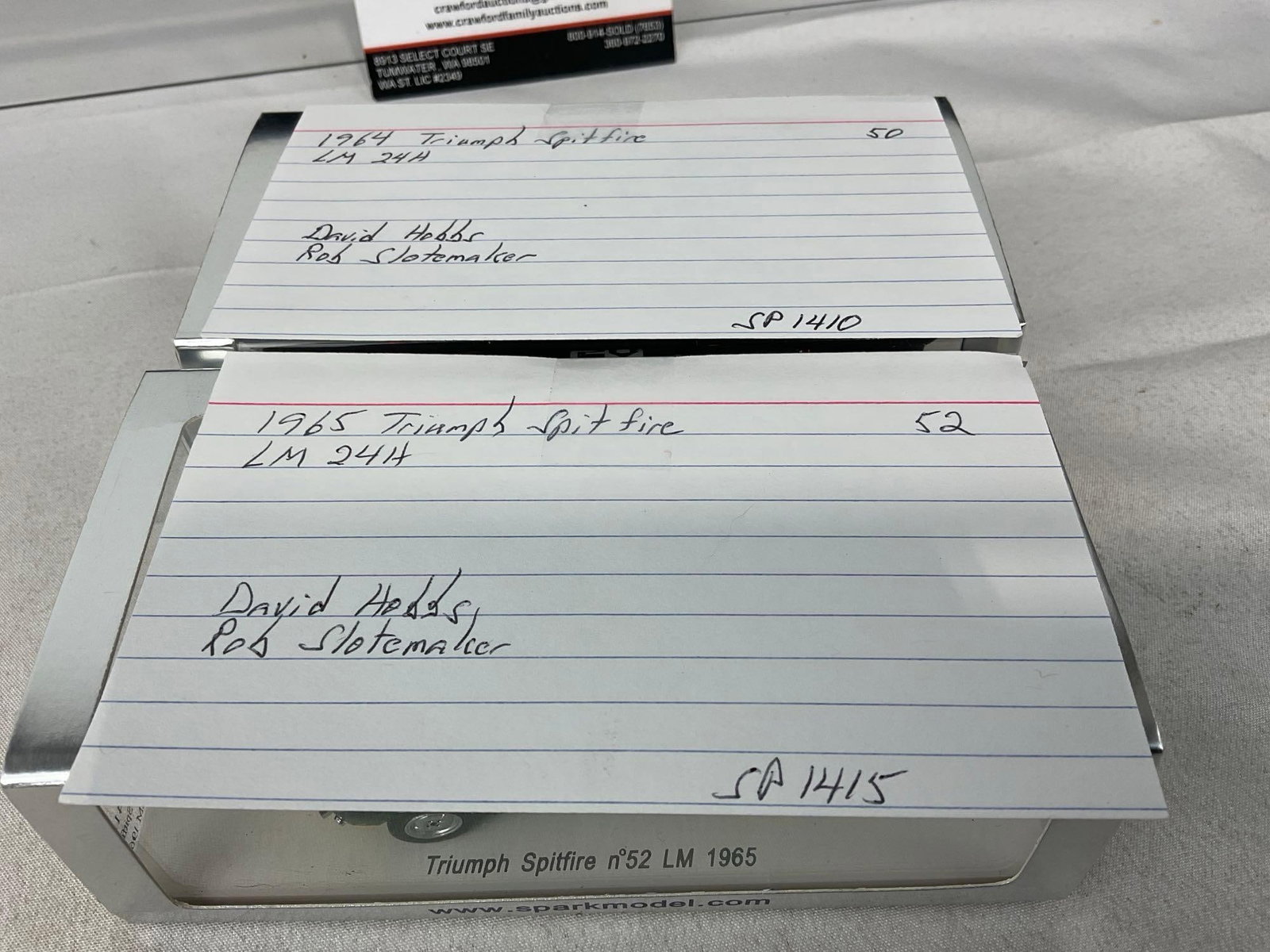 2 Spark 1/43 Scale Diecast Cars, 1964 & 1965 Triumph Spitfire Le Mans 24H - 6