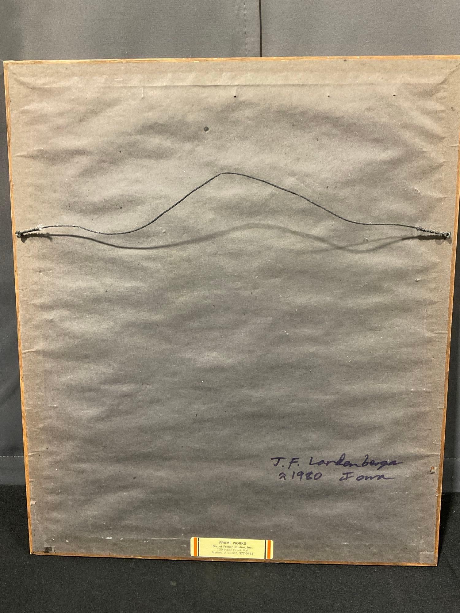 Framed Signed & #d 239/275 Litho by J.F.Landenberger, 26h x 18w x 3d inches - 6