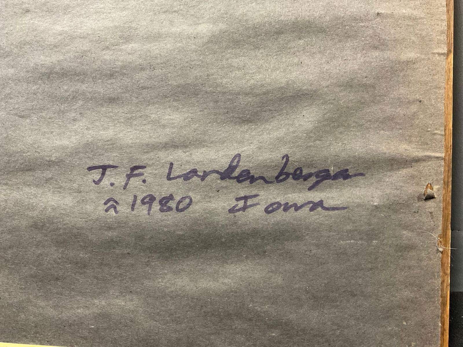 Framed Signed & #d 239/275 Litho by J.F.Landenberger, 26h x 18w x 3d inches - 7