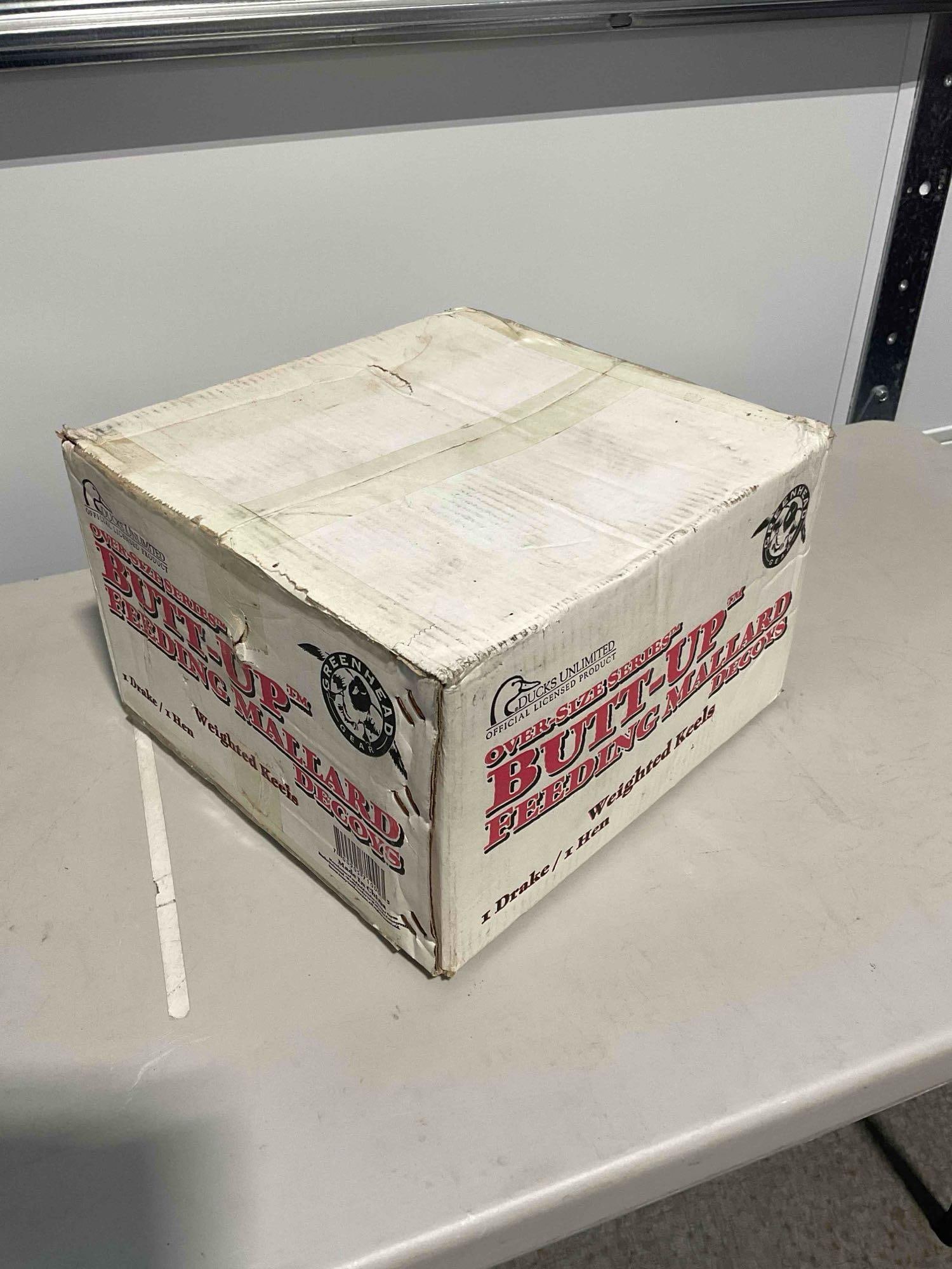 SNIB Greenhead Gear Ducks Unlimited Butt-Up Feeding Mallard Floating Decoys. 1 Drake & 1 Hen - 4