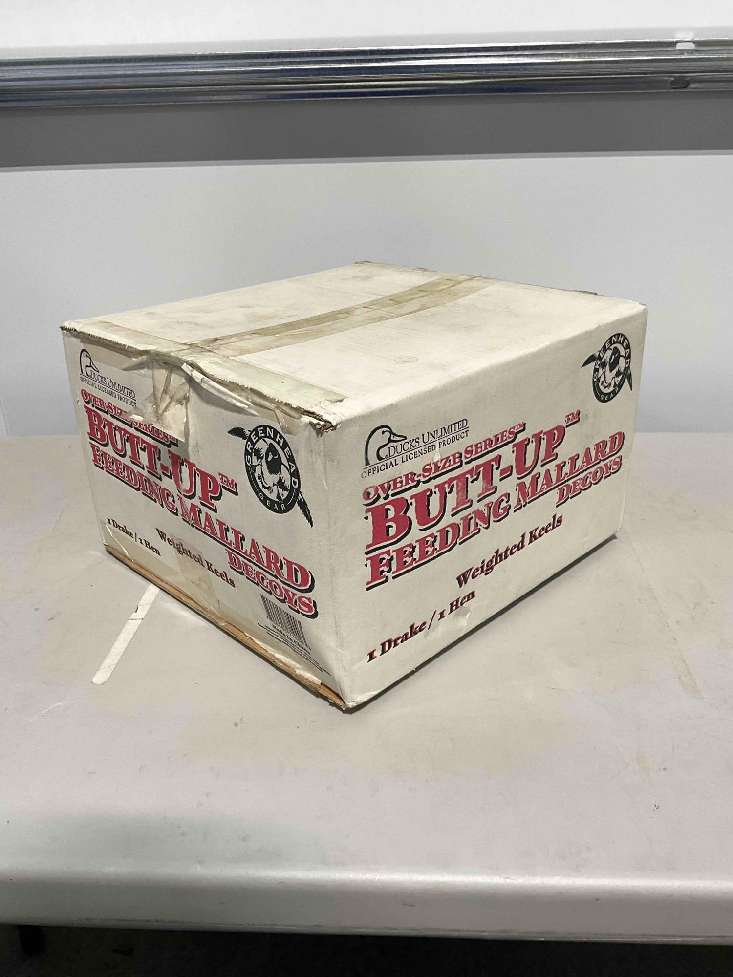 SNIB Greenhead Gear Ducks Unlimited Butt-Up Feeding Mallard Floating Decoys. 1 Drake & 1 Hen - 4