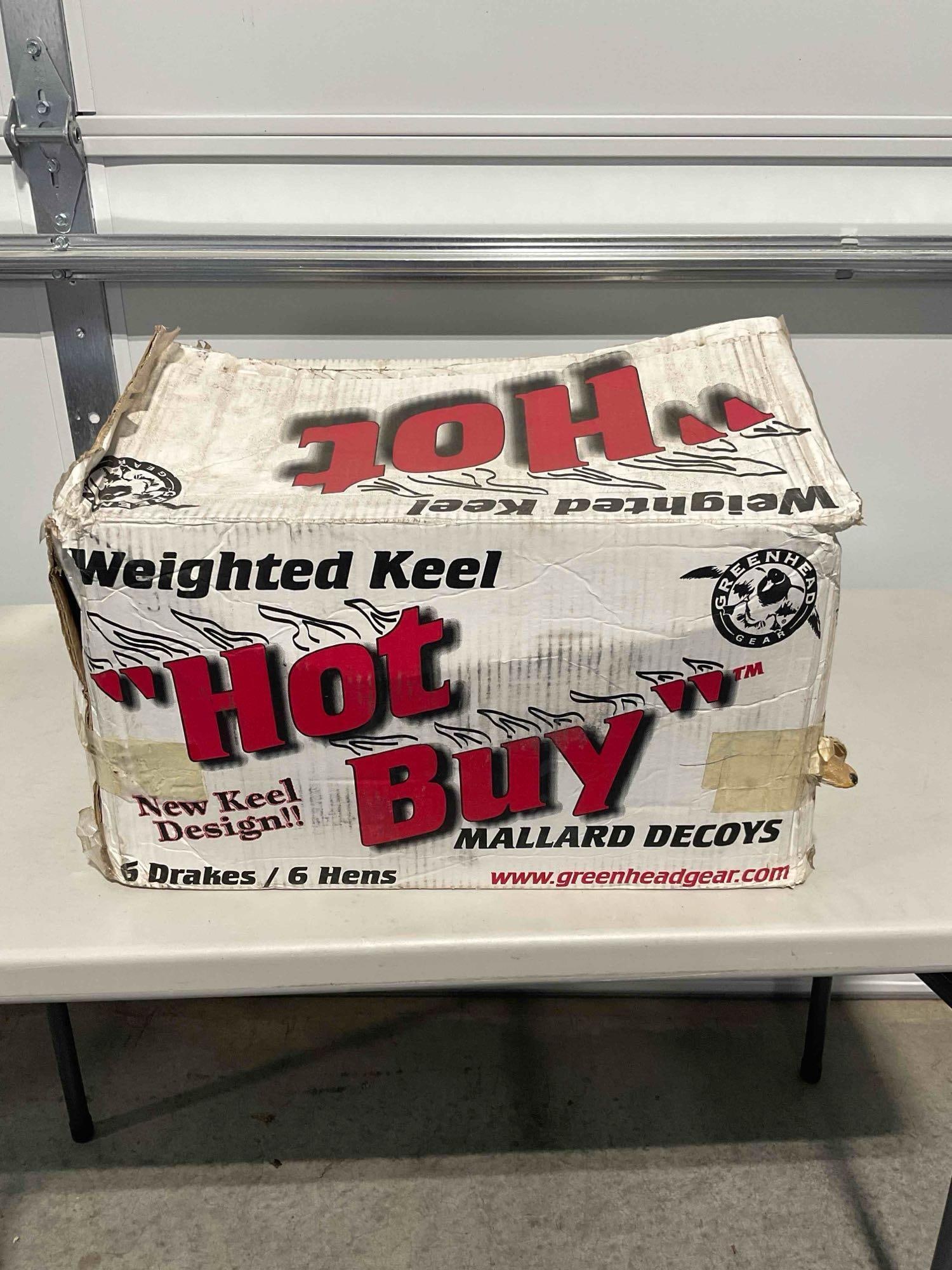 NIB 10x Greenhead Gear Mallard Floating Decoys w/ 5x Drakes and 5x Hens - 7