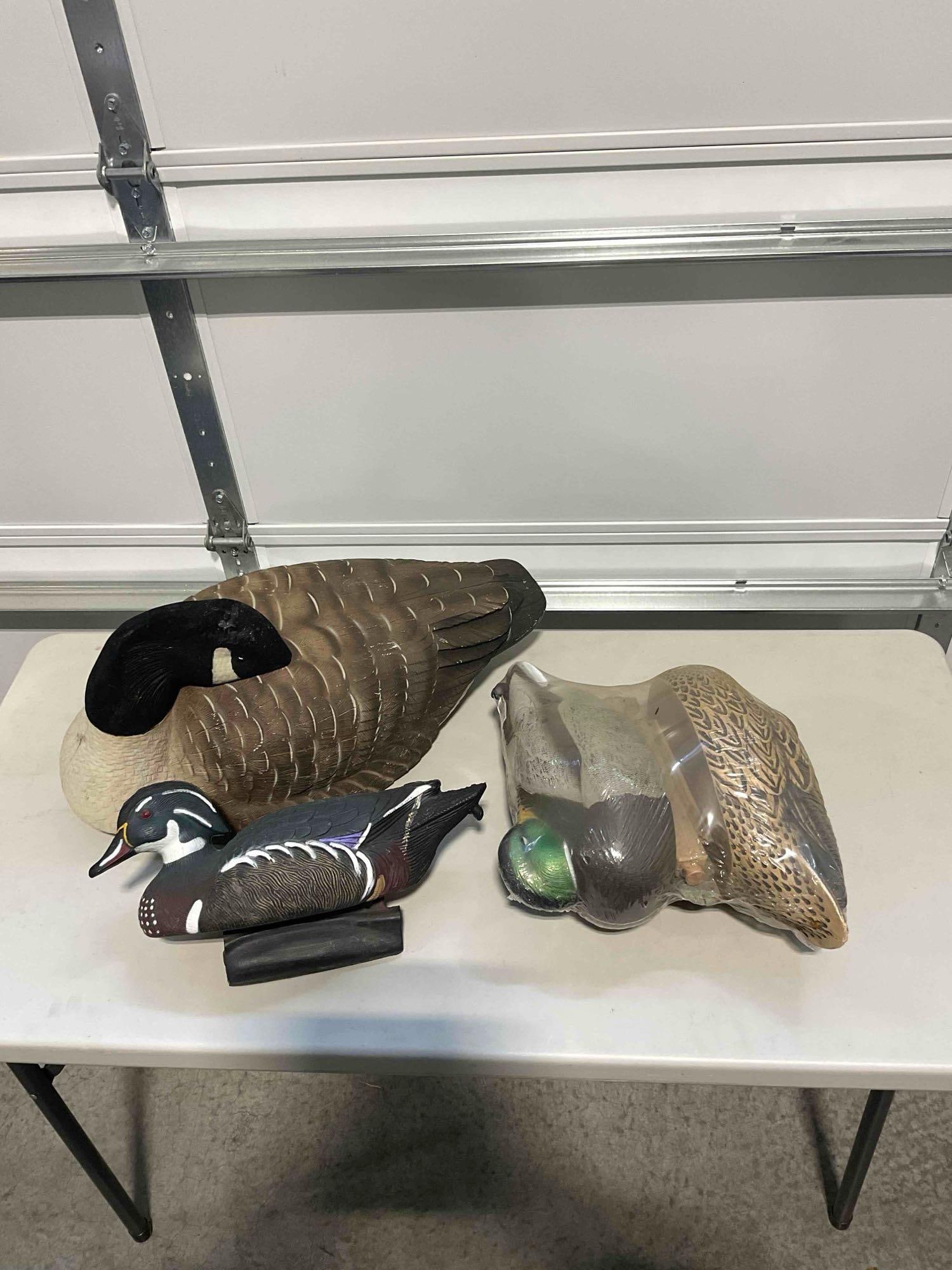 Collection of Decoys 1x Goose 3x Ducks. Includes Greenhead Gear and Flambeau Brands - 4