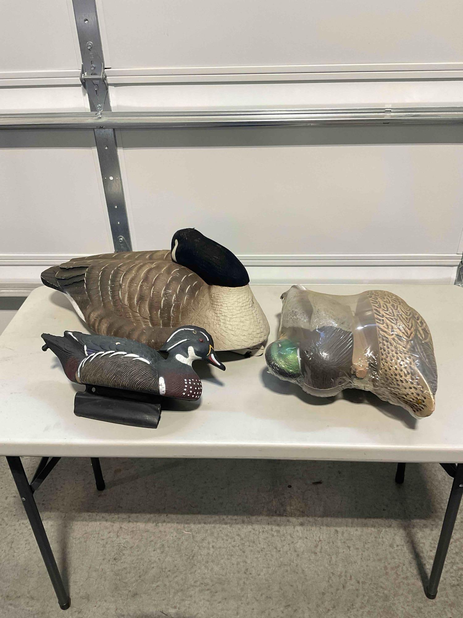 Collection of Decoys 1x Goose 3x Ducks. Includes Greenhead Gear and Flambeau Brands - 5
