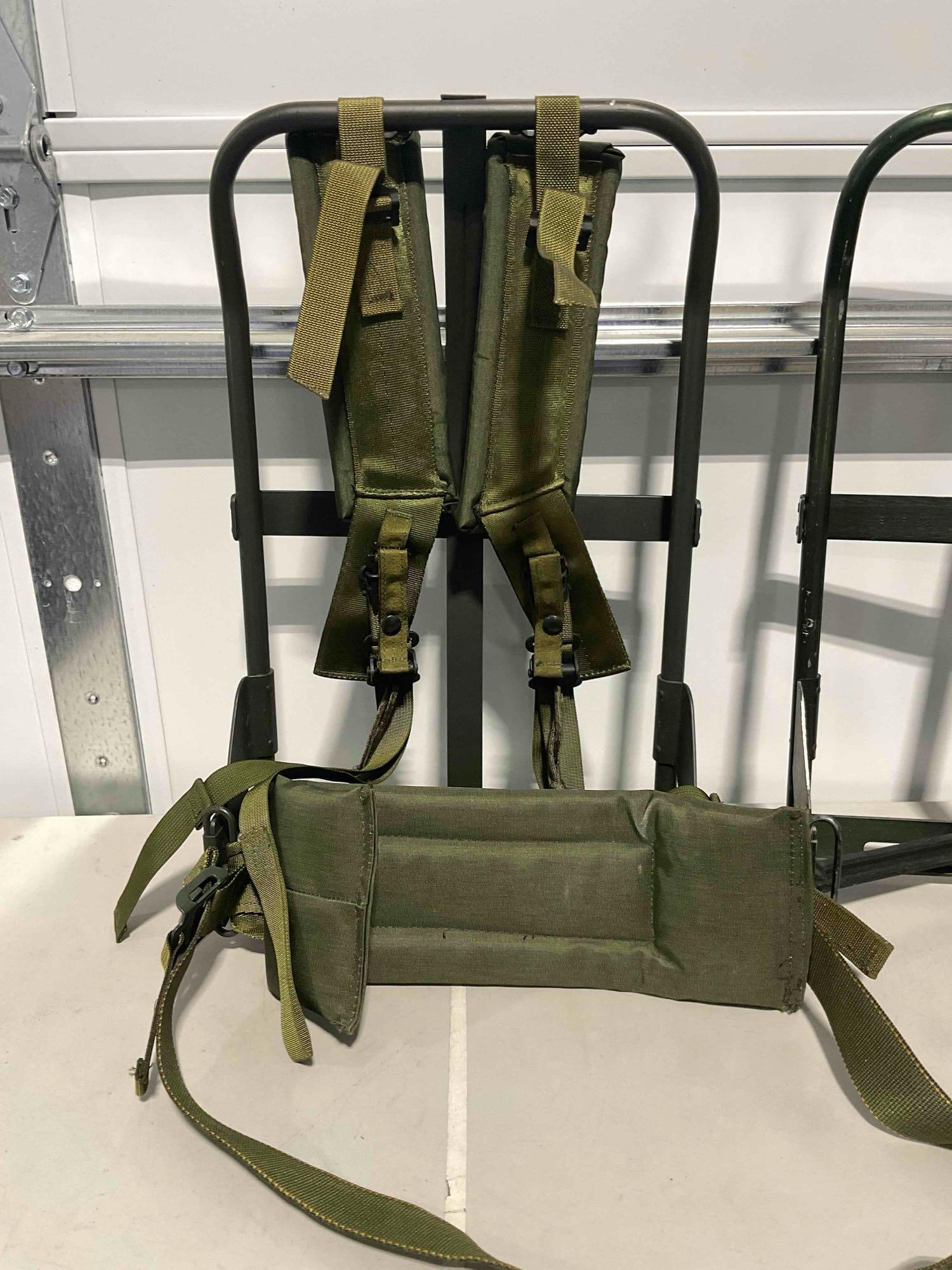 Metal Backpacking "Field" Frame Packs With Complete Straps and an Extra Frame - 2
