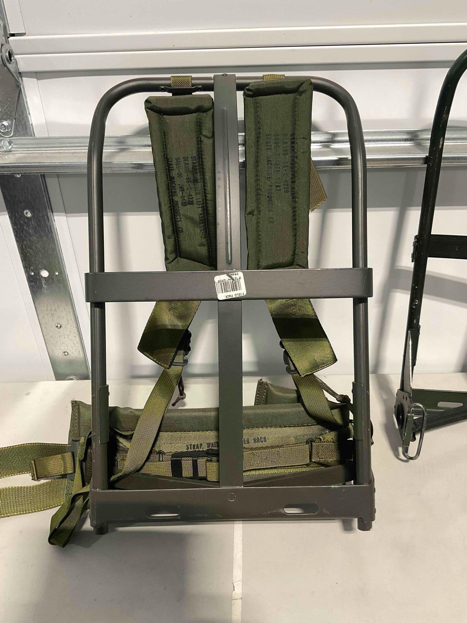 Metal Backpacking "Field" Frame Packs With Complete Straps and an Extra Frame - 4