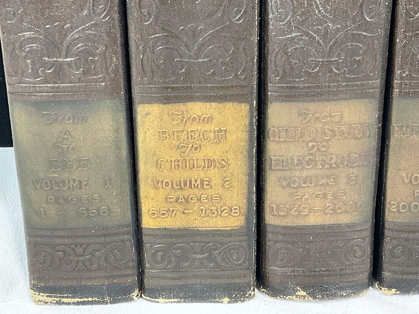 Early 20th Century 1929 The World Book, 10 Volume Series, A-to-Z, 10 books - 2