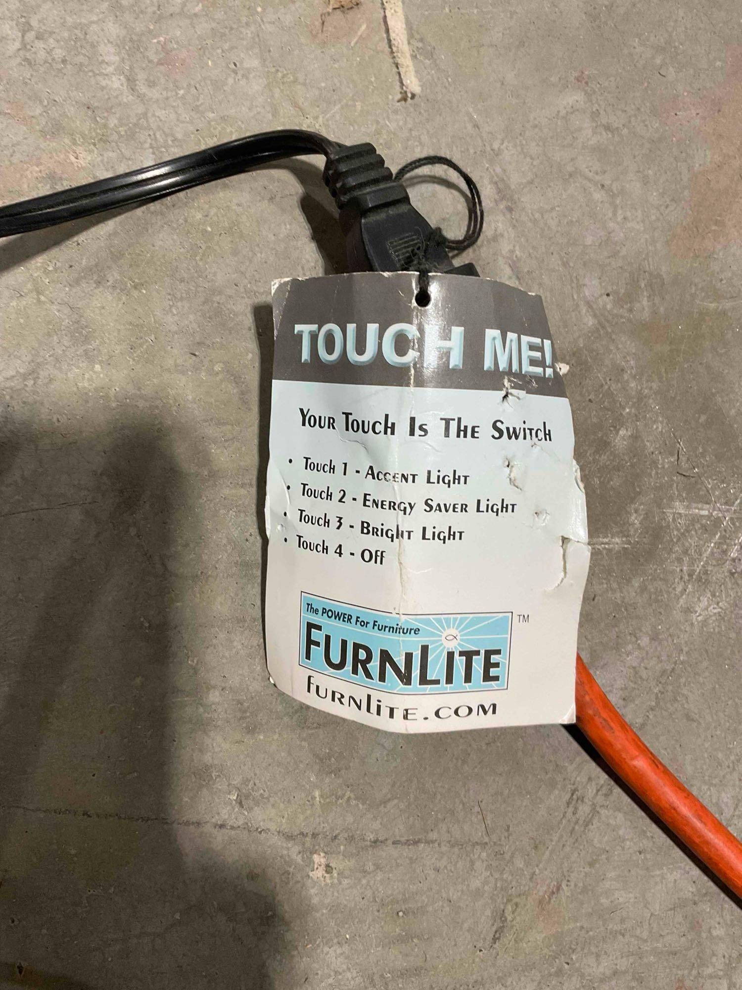 Modern FurnLite Dark Wood Finish Display Cabinet w/ Sliding Glass Door. Tested, Not Working. - 9