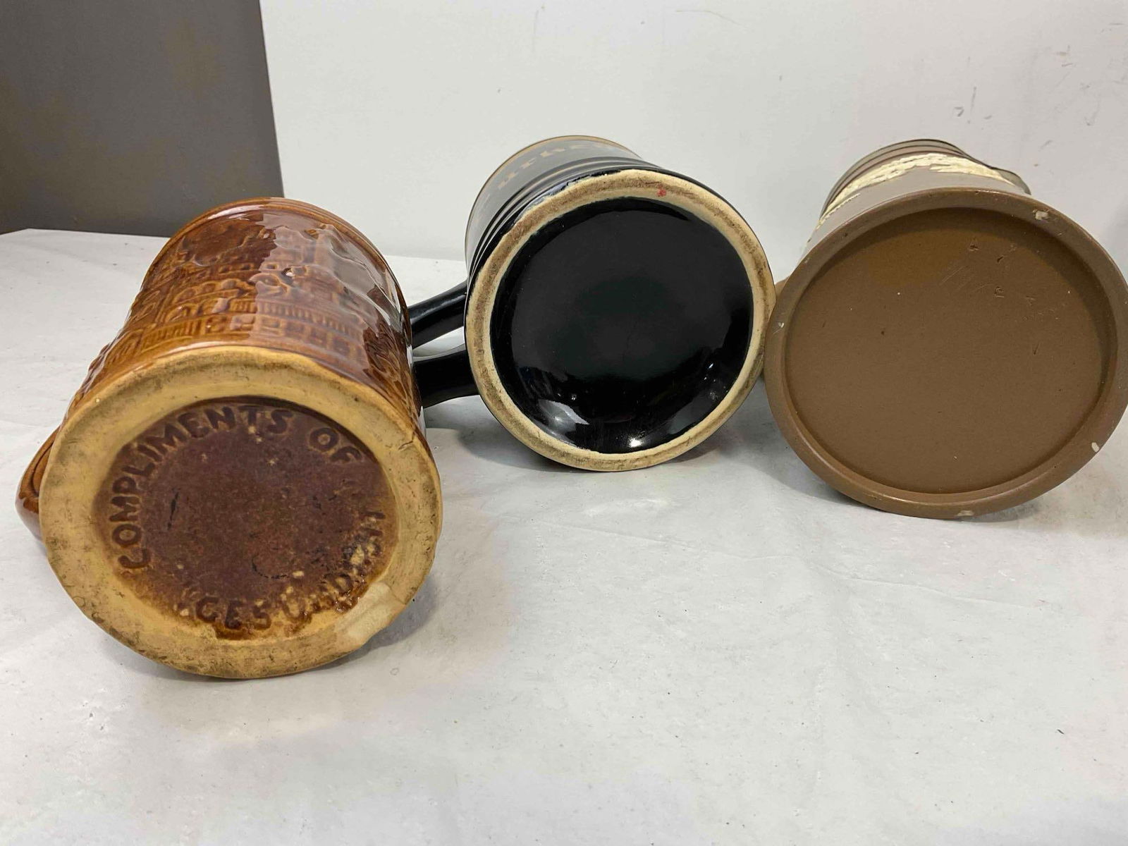 6 pcs Vintage Souvenir Beer Steins, Multiple Origins incl. Japan & Mexico! Very Good Condition. - 8