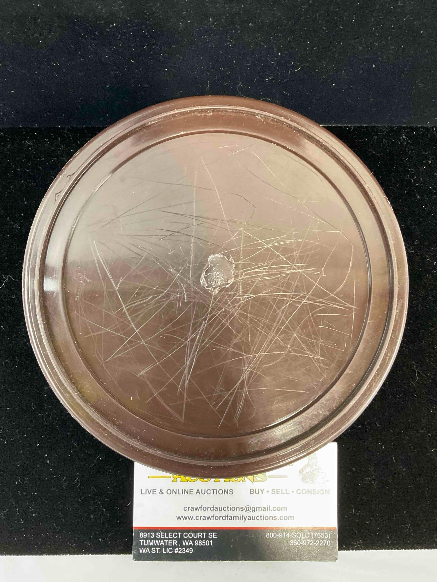 Vintage Glass Ashtray Purchased in Osaka, Japan feat. Castle Scene. Very Good Condition. - 5