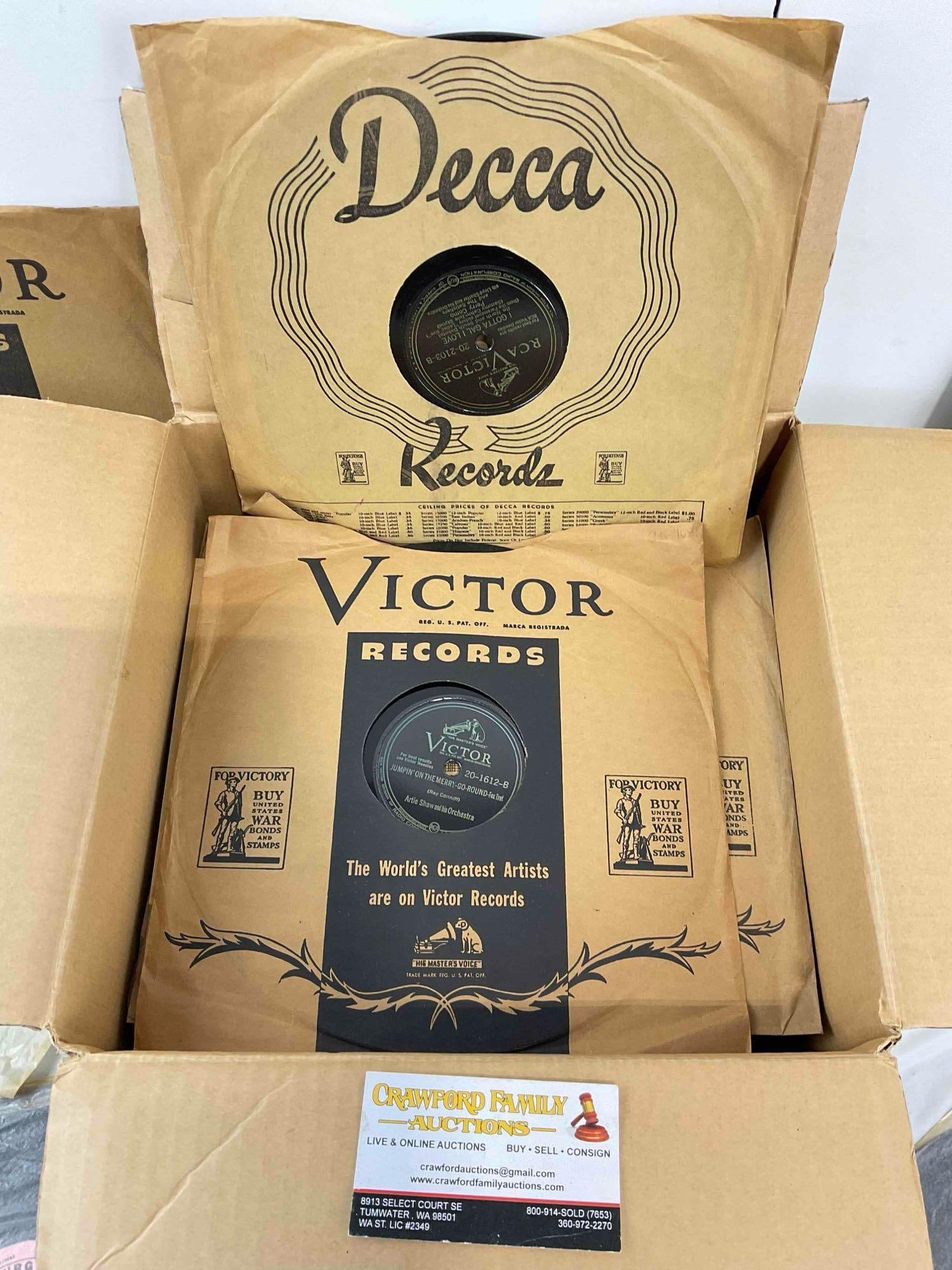 30+ pcs Vintage Vinyl Record Music Album Collection, incl. Victor, Seeburg Library & More! See pi... - 5