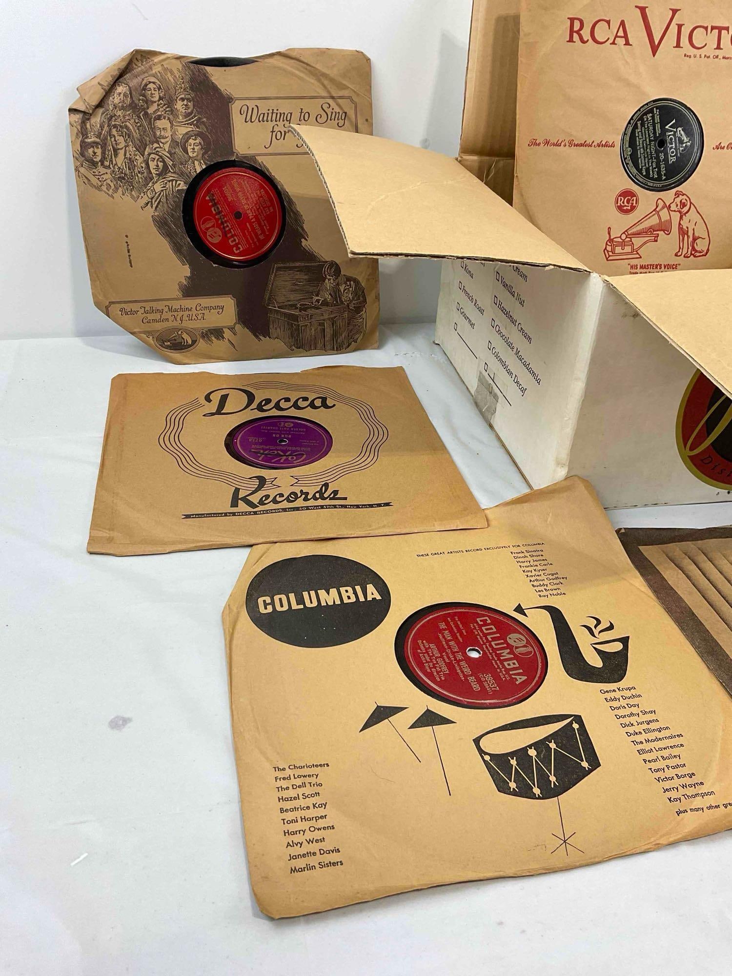 30+ pcs Vintage Vinyl Record Music Album Collection, incl. Columbia, Decca & RCA Victor. See pics. - 2