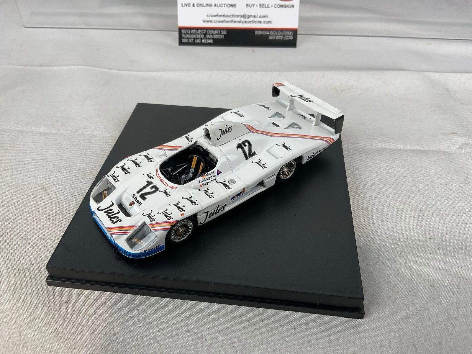 Trufeo 1/43 Scale Diecast Car 1981 Porsche 936 LM24H, Signed by all 3 drivers - 4