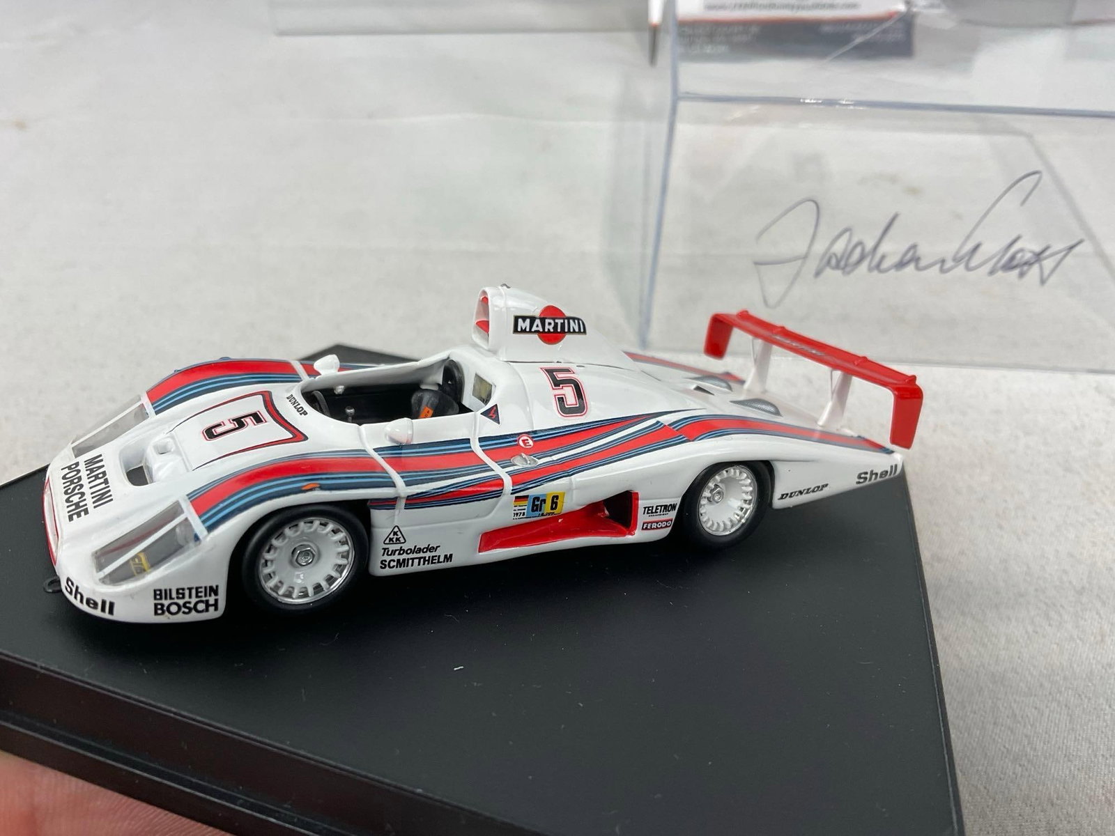 Trufeo 1/43 Scale Diecast Car, 1978 Porsche 936 LM24H signed by Jochen Mass - 3