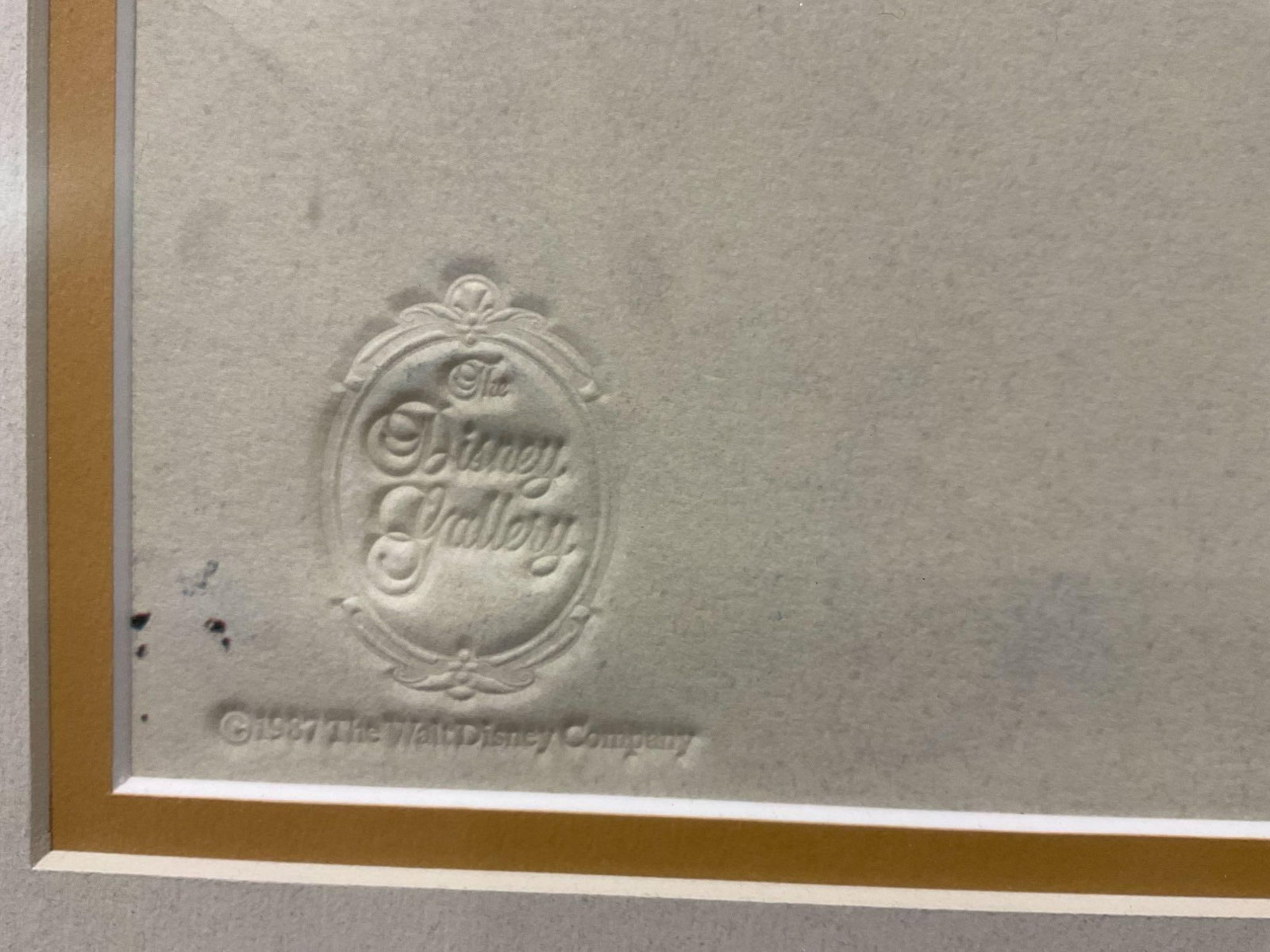 Framed Signed & #d 143/300 Disney Gallery Litho titled Little Toot Canal Boat by Bruce Bushman w/... - 2