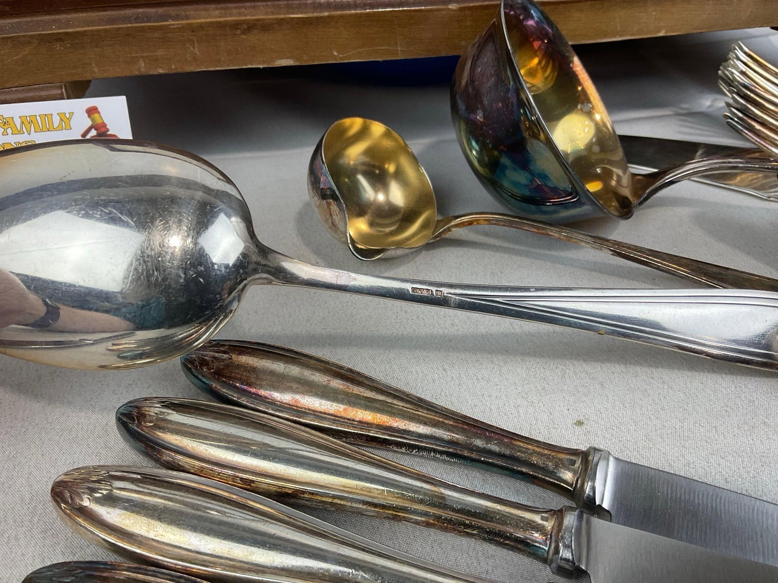 Vintage WMF 90 German made silver plated flatware, Knives, Serving pieces, Forks & Spoons, 40+ pi... - 6