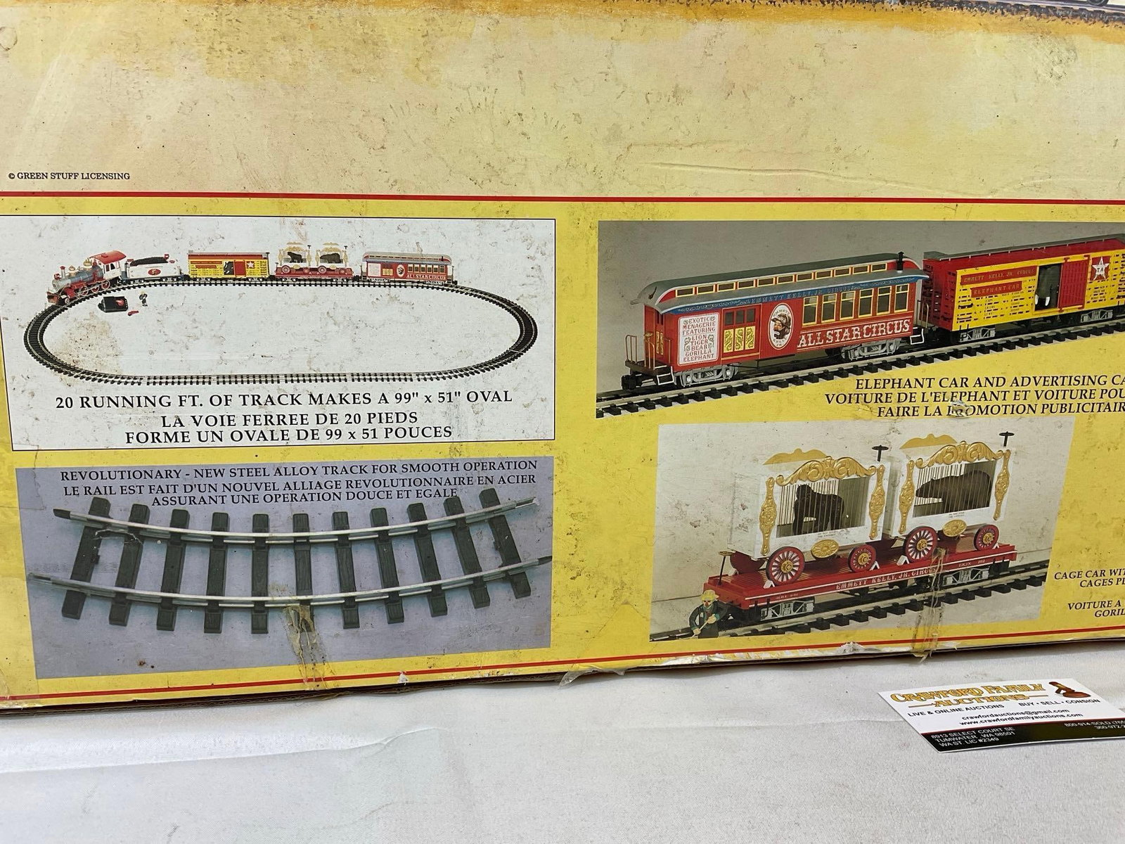 Bachmann Emmett Kelly Jr Circus Train the Ringmaster Train Set in original box 26h x 33w x 8d inc... - 2