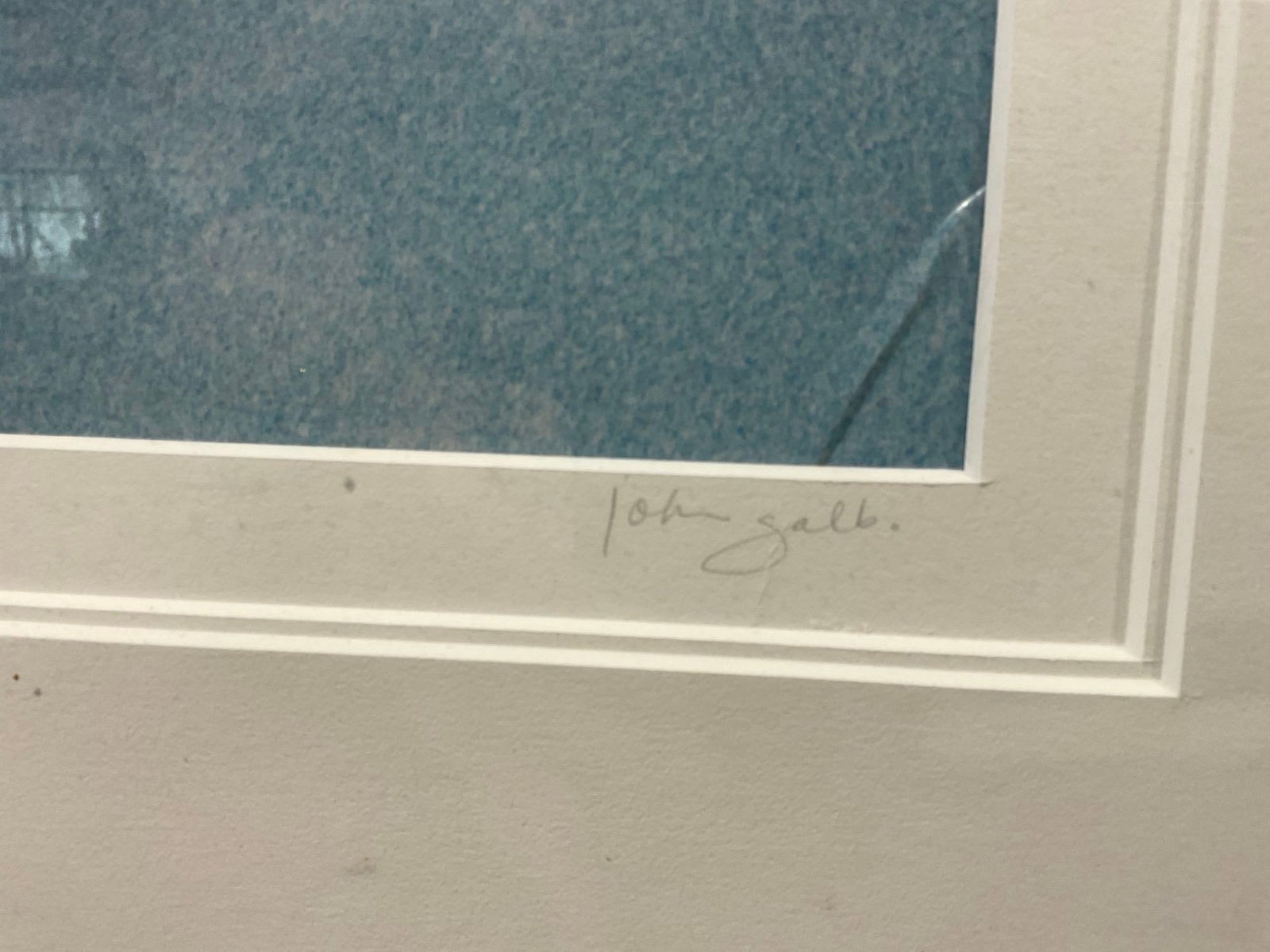 Framed Signed & #d 2/250 Solo Crossing by John Galb(?), 29h x 39w x 4d inches - 4