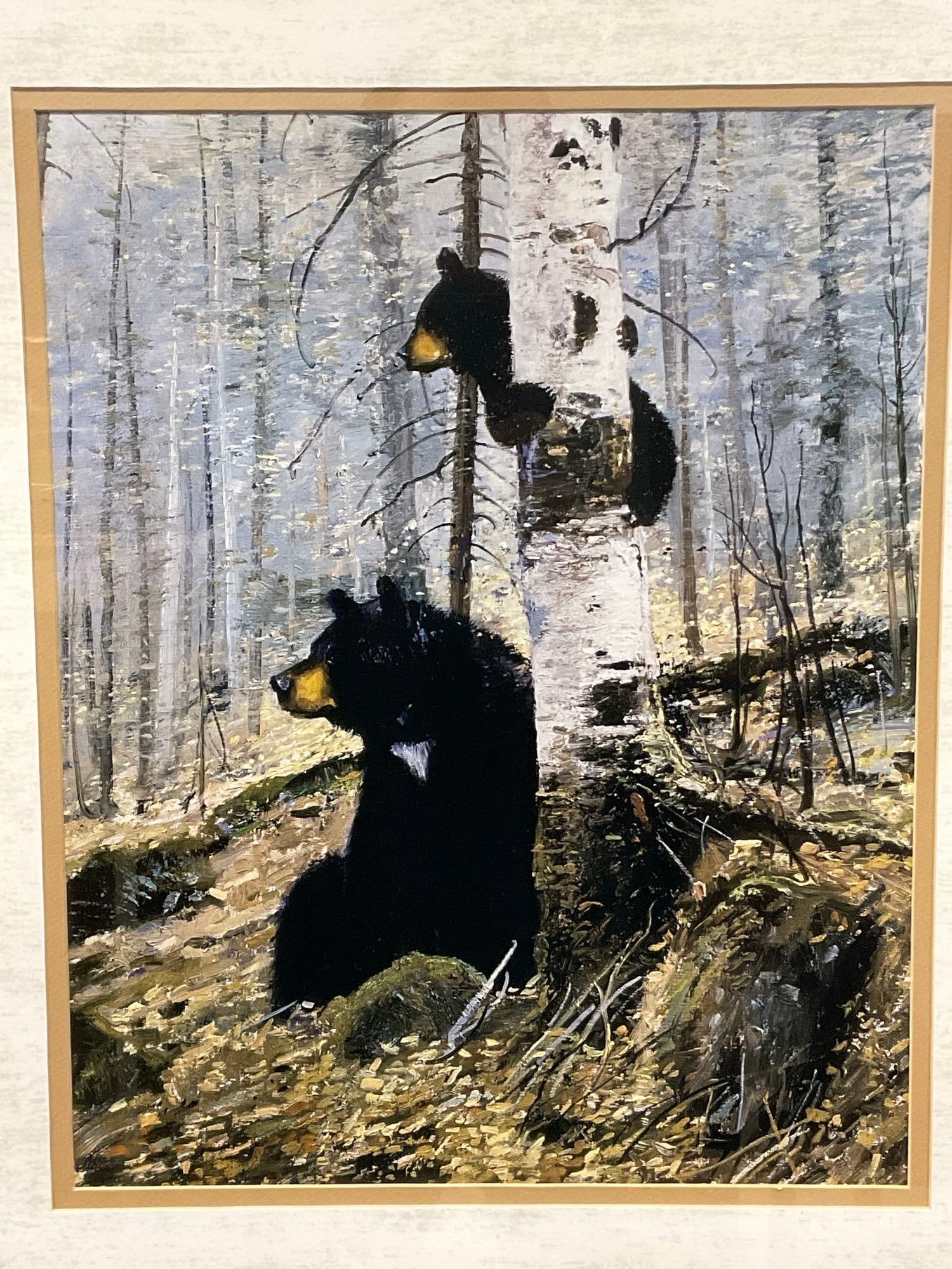 Framed Art Print titled In The Adirondacks by Michael Coleman, 34h x 28w x 3d inches: Appears to be in good shape. The piece measures approx 34h x 28w x 3d inches. See pics. E-5600