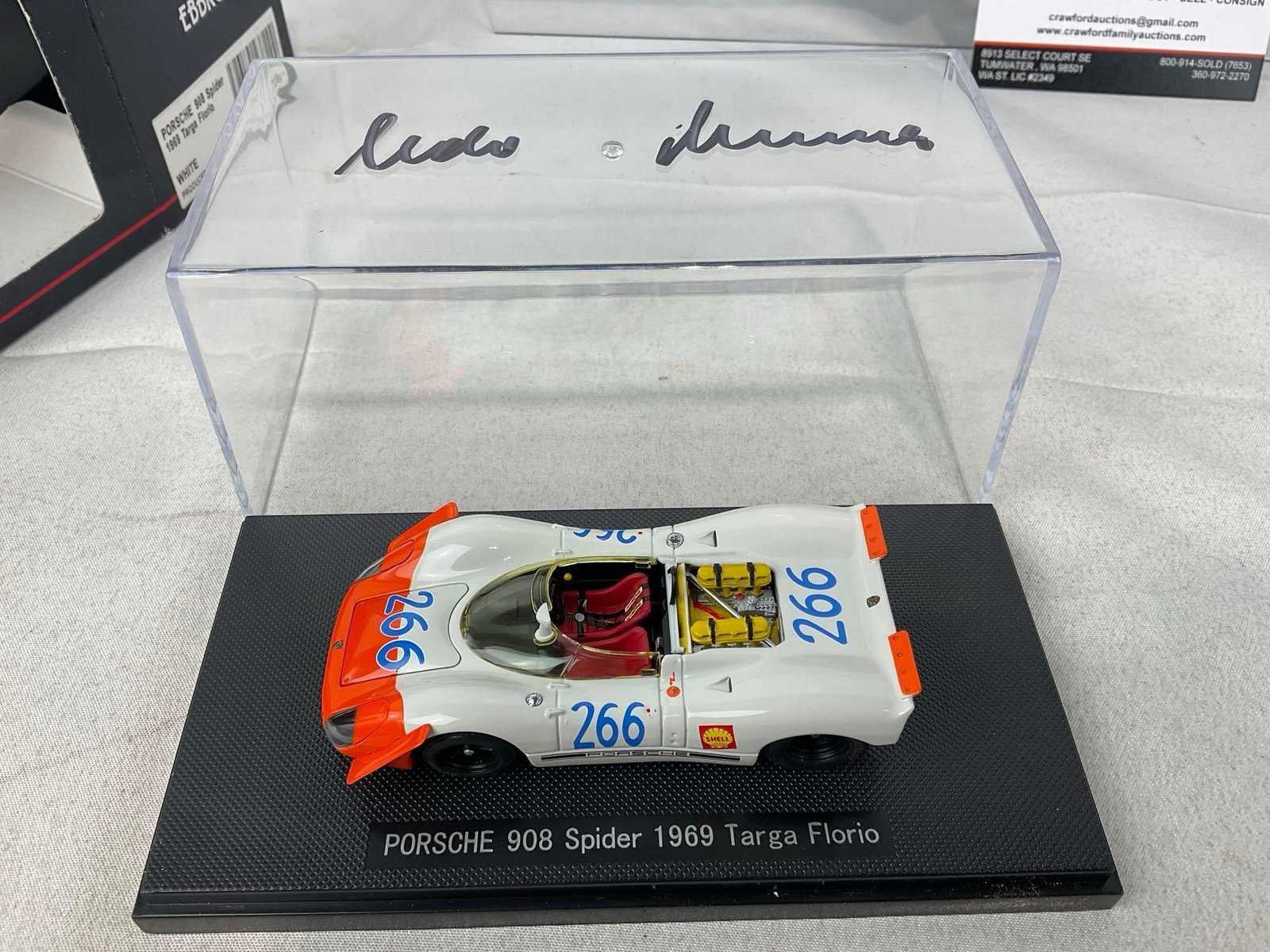 2 Ebbro Porsche 908 1/43 Scale Diecast Cars, Spider 1969 Targa Florio & Long Tail Le Mans #23 - 5