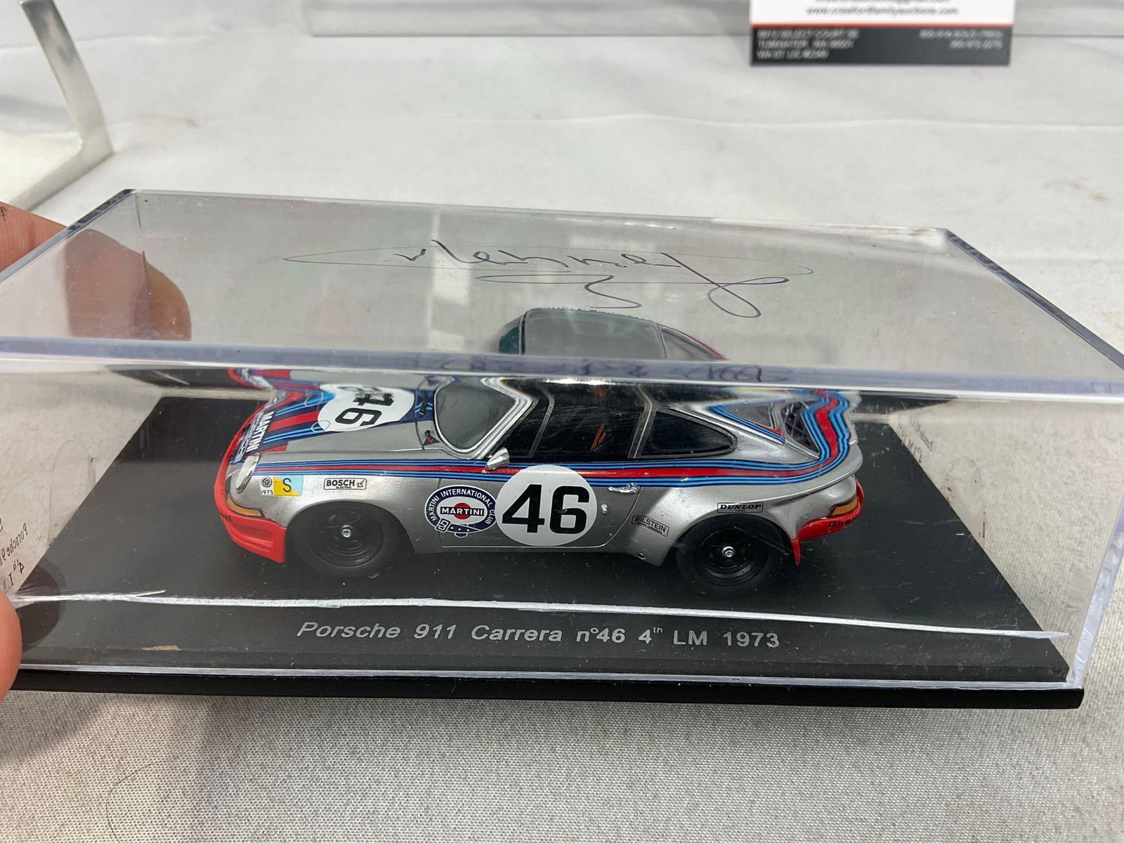 2 1/43 Scale Diecast Cars, 1973 Spark Porsche 911 Carrera & 1960 BMW 700 Coupe - 3