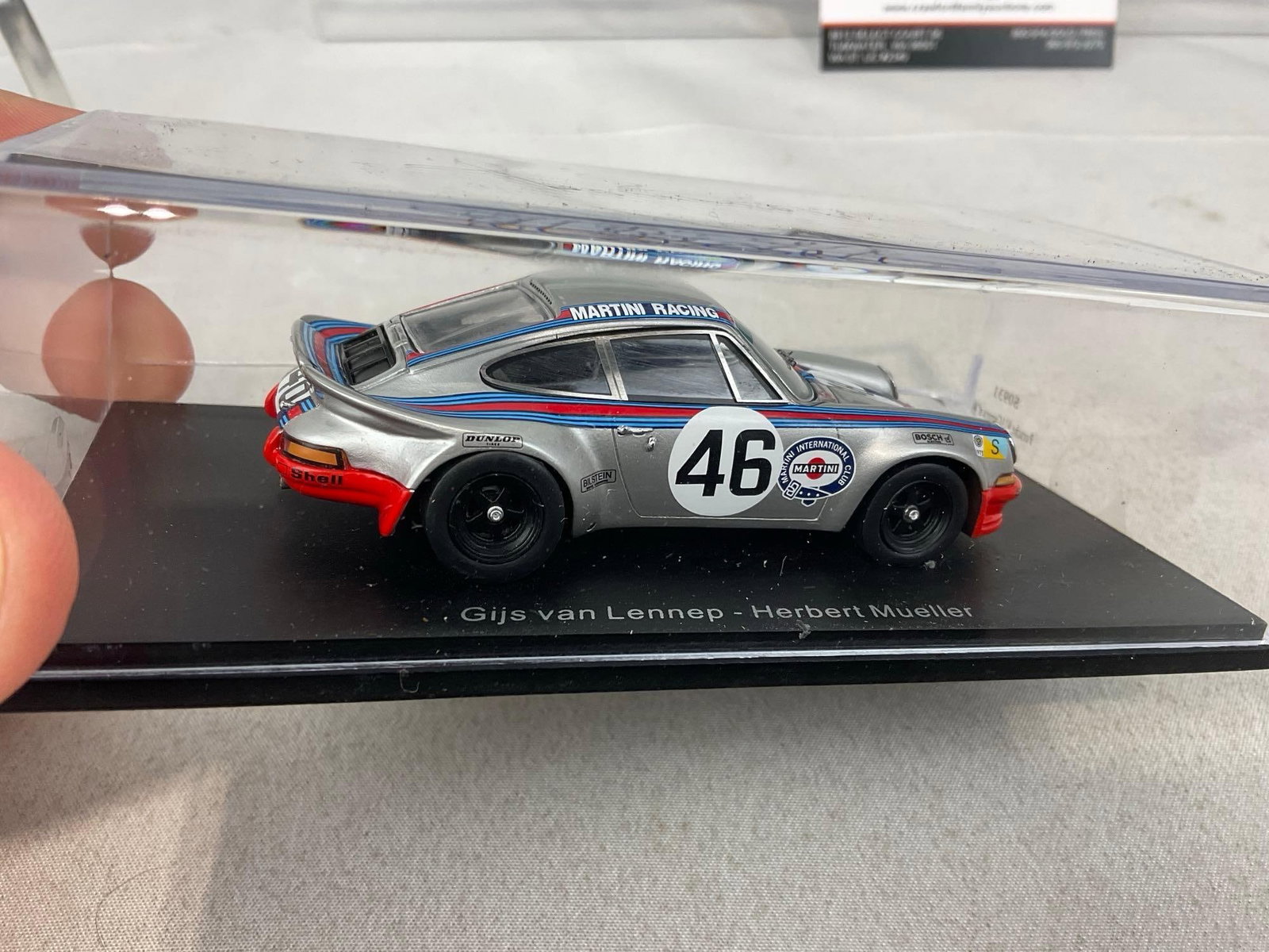 2 1/43 Scale Diecast Cars, 1973 Spark Porsche 911 Carrera & 1960 BMW 700 Coupe - 4